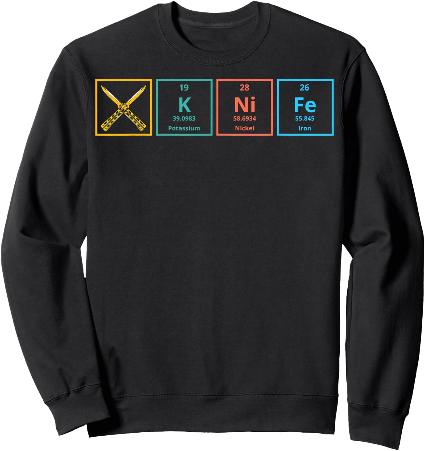 Butterfly Knife Balisong Quote Sweatshirt - Sweatshirt | Black