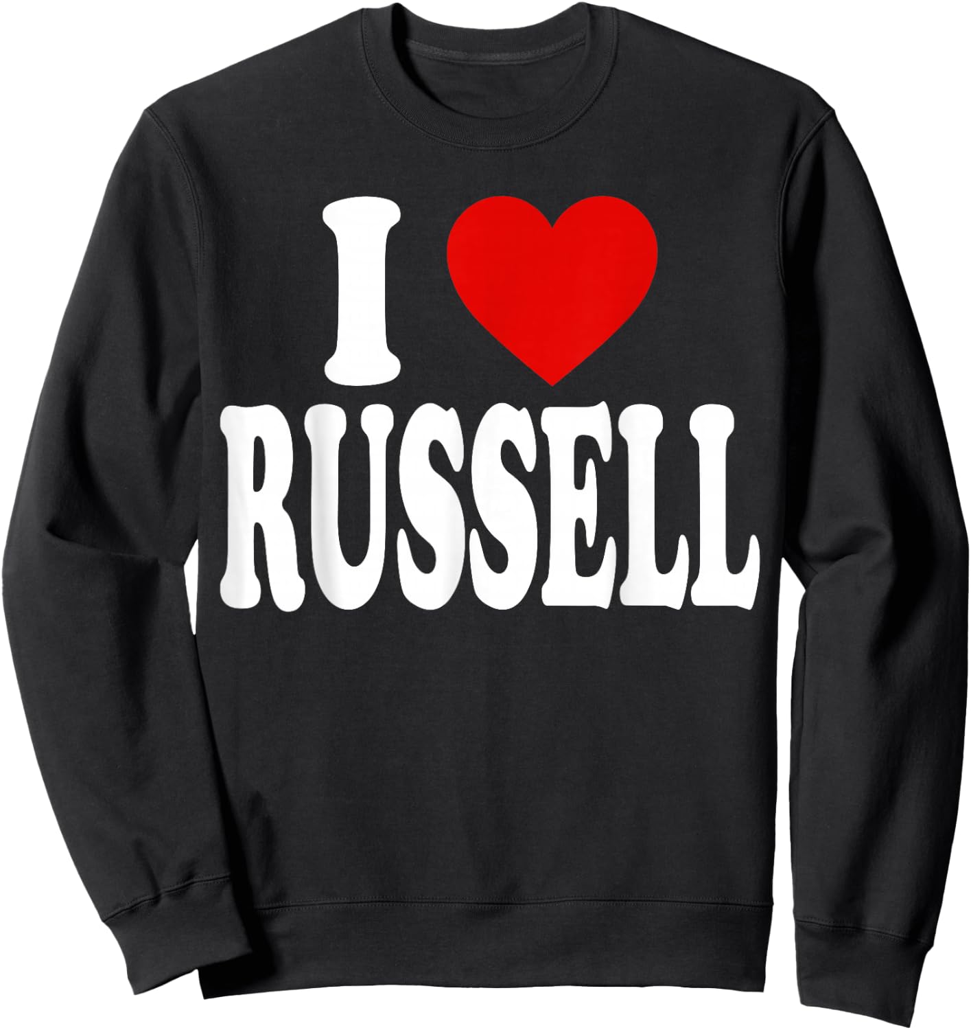I Heart Love Russell Sweatshirt - Sweatshirt | Black