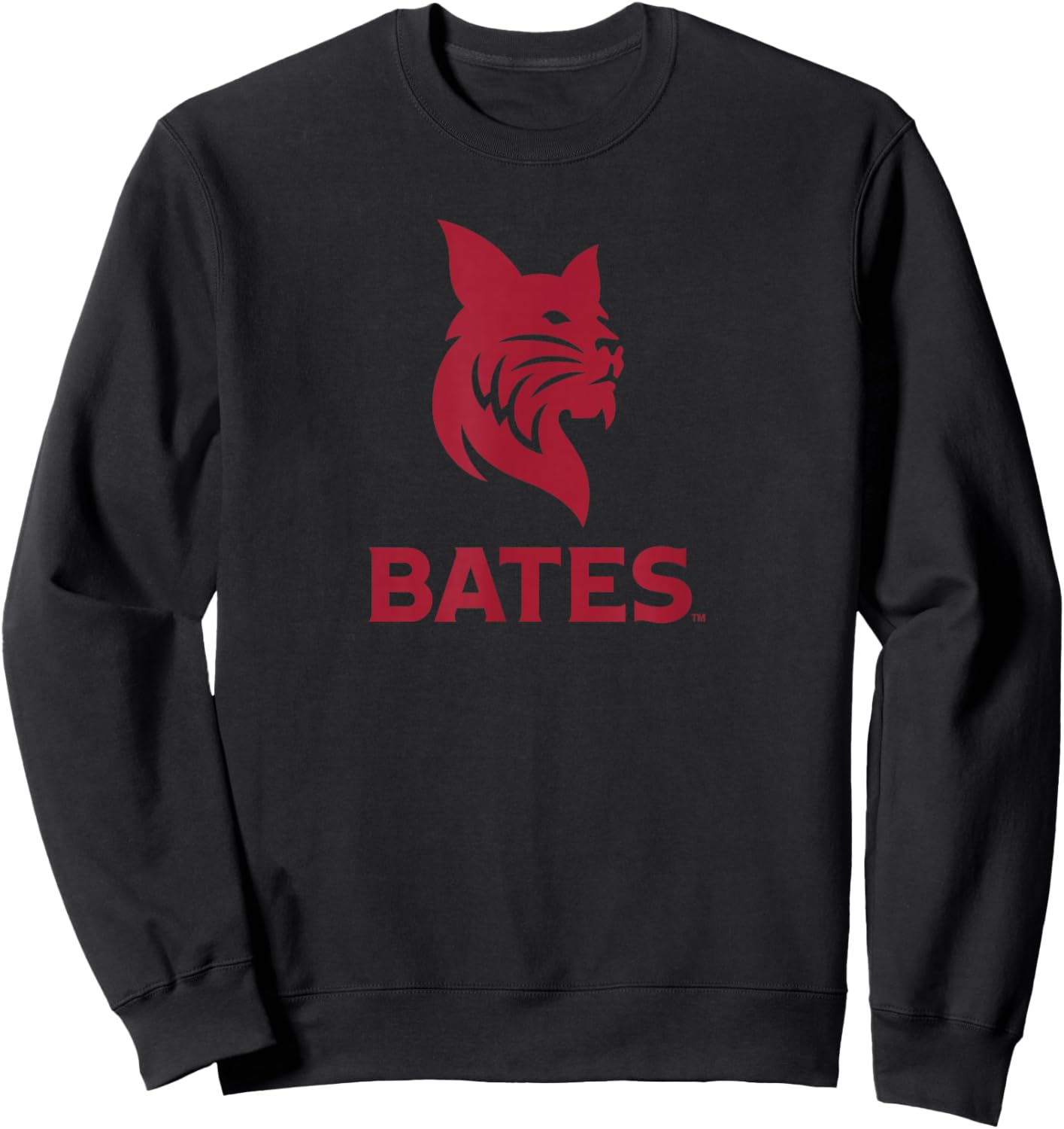 Bates College Bobcats Primary Logo Sweatshirt - Sweatshirt | Black