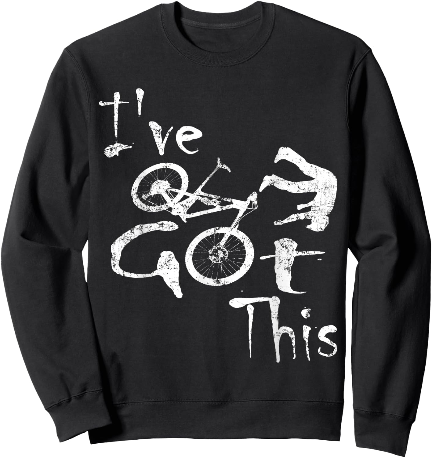 I've Got This Crash Mtb Falling Downhill Retro Sweatshirt - Sweatshirt | Black