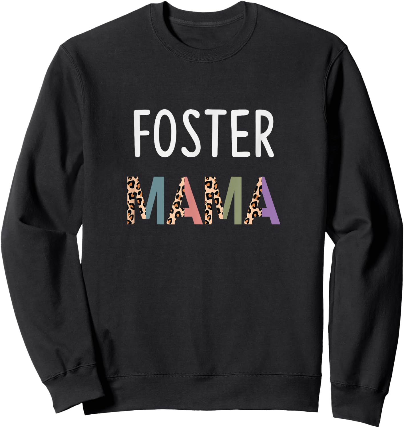 Foster Mama Funny Foster Cat Mom Gift Pet Lover Sweatshirt - Sweatshirt | Black