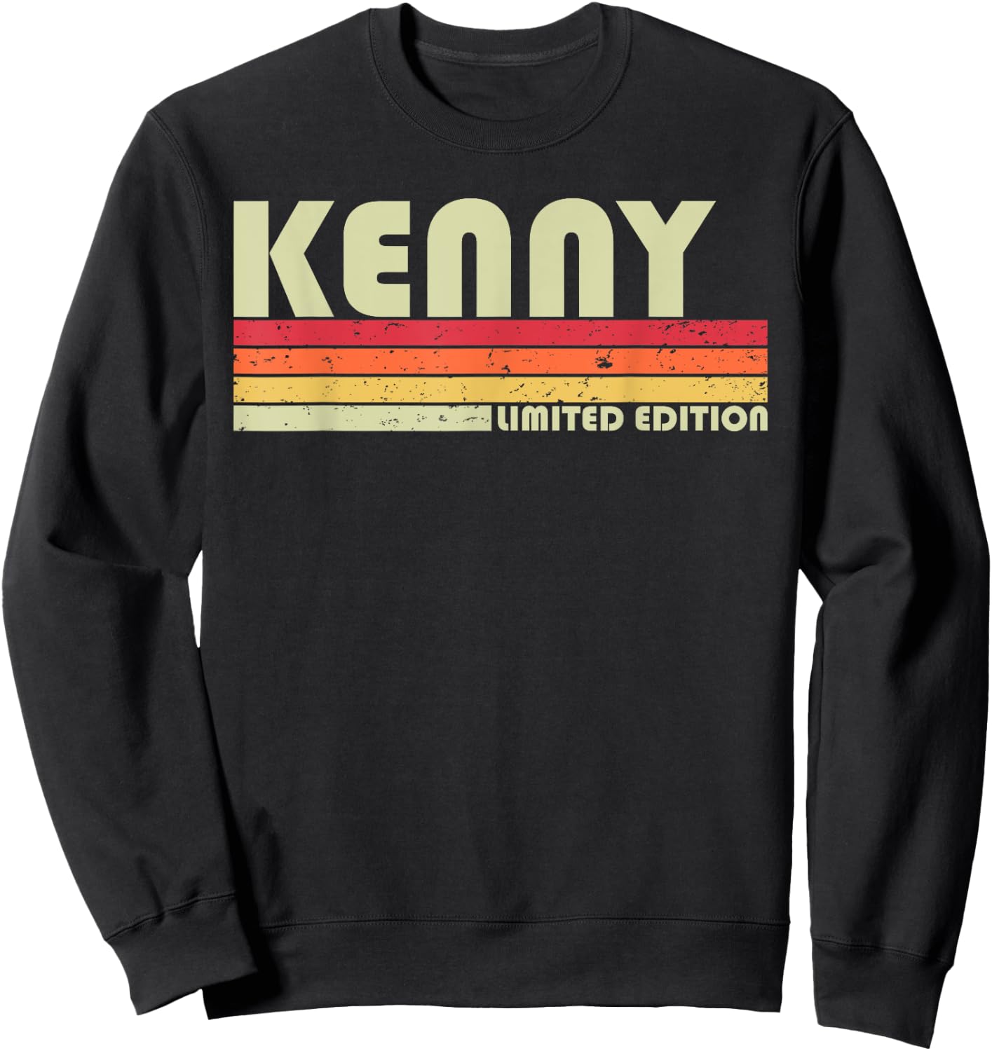 KENNY Gift Name Personalized Funny Retro Vintage Birthday Sweatshirt - Sweatshirt | Black