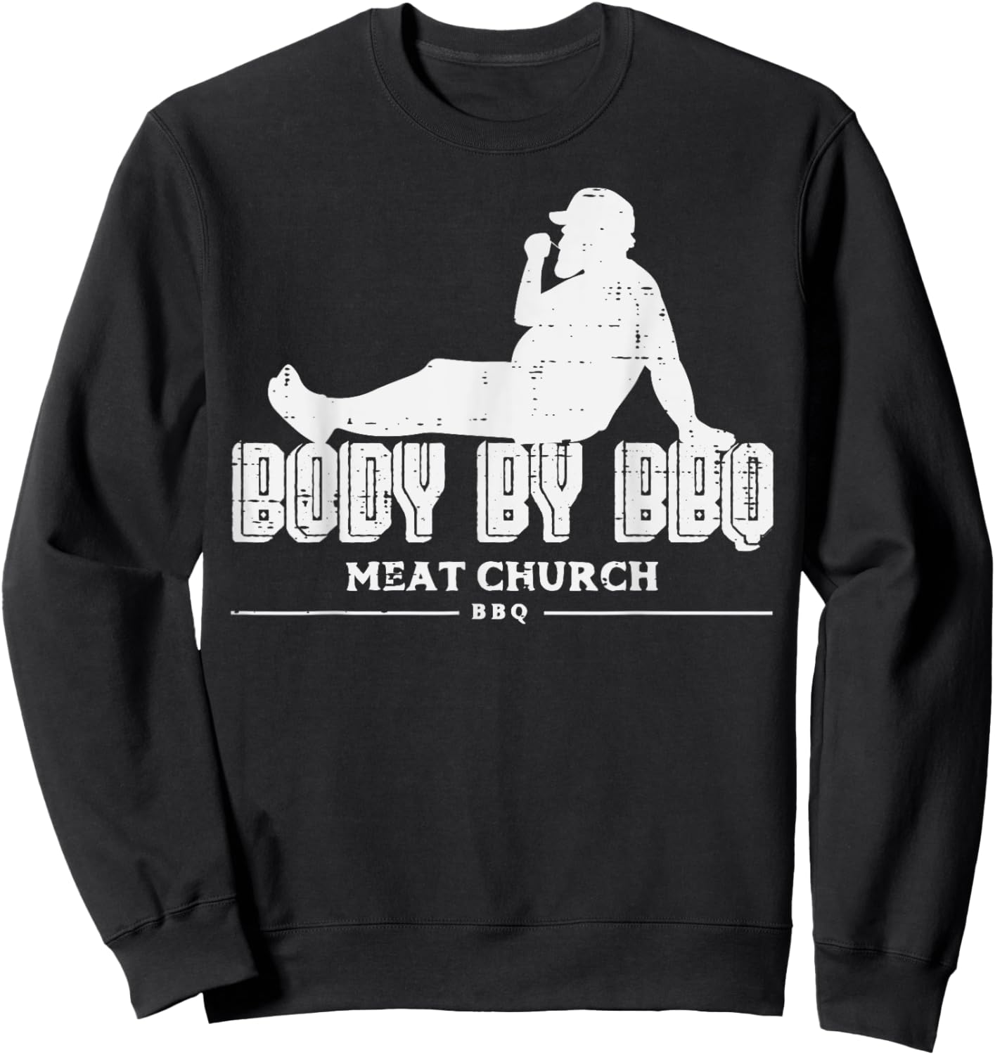 Body By Bbq Funny Barbecue Grill Meat Lover Men Women Kids Sweatshirt - Sweatshirt | Black