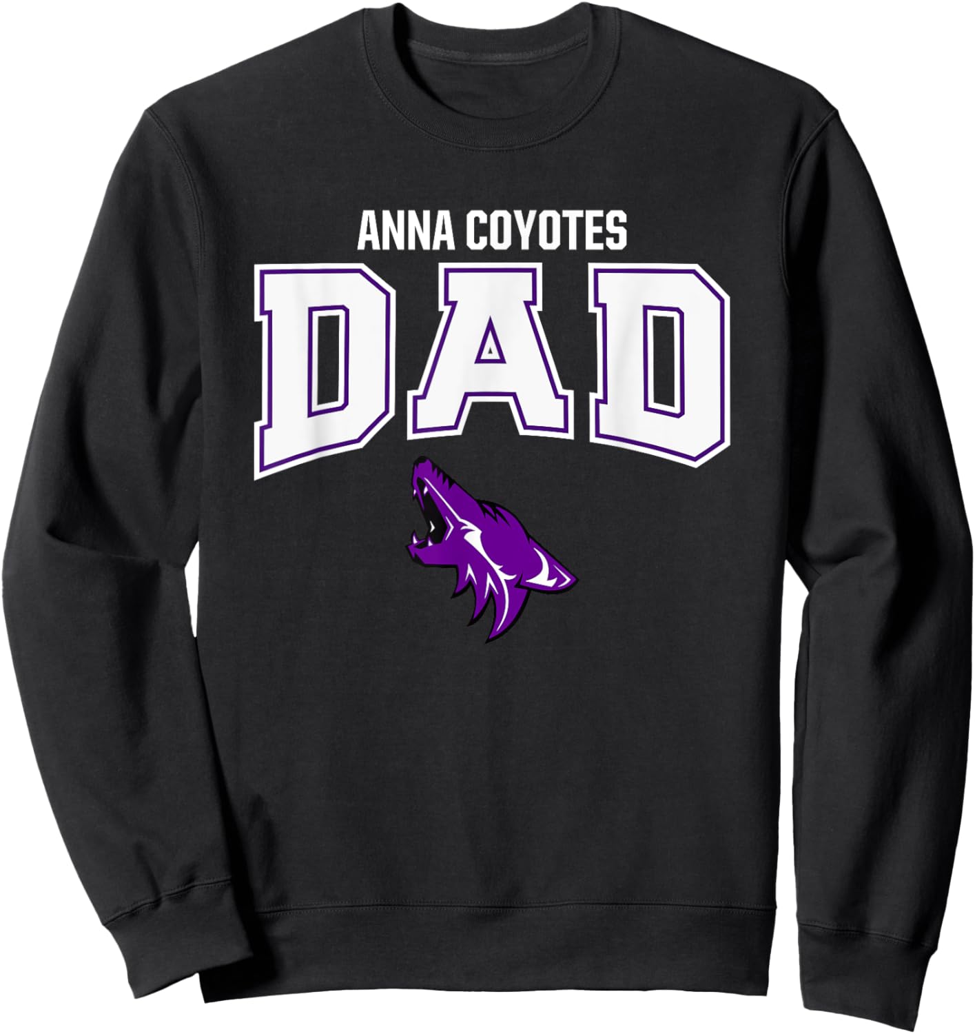 Anna Coyotes Logo Dad HS Sweatshirt - Sweatshirt | Black