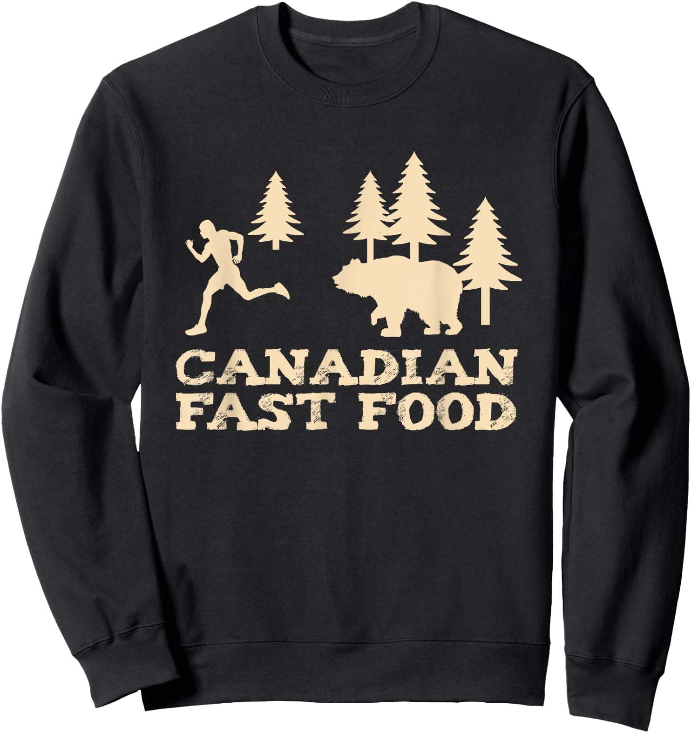 Canadian Fast Food Sweatshirt - Sweatshirt | Black
