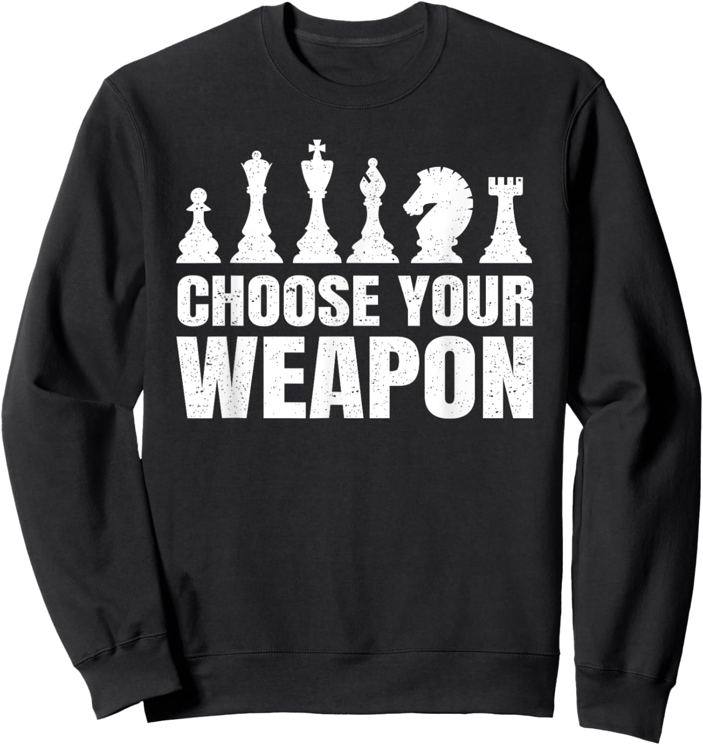 Cool Chess Art Women Chess Pawn Game Chess Lovers Sweatshirt - Sweatshirt | Black