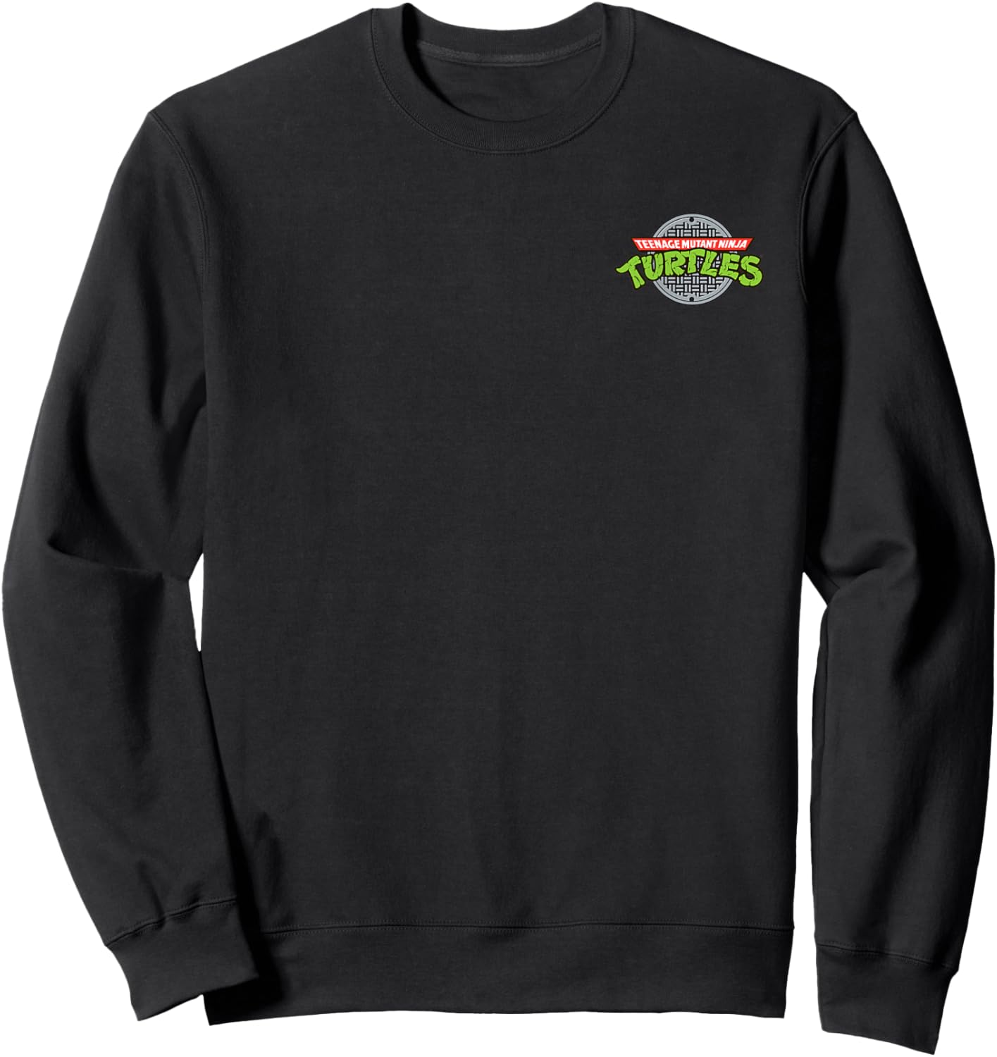 Teenage Mutant Ninja Turtles Sewer Retro Classic Pocket Logo Sweatshirt - Sweatshirt | Black
