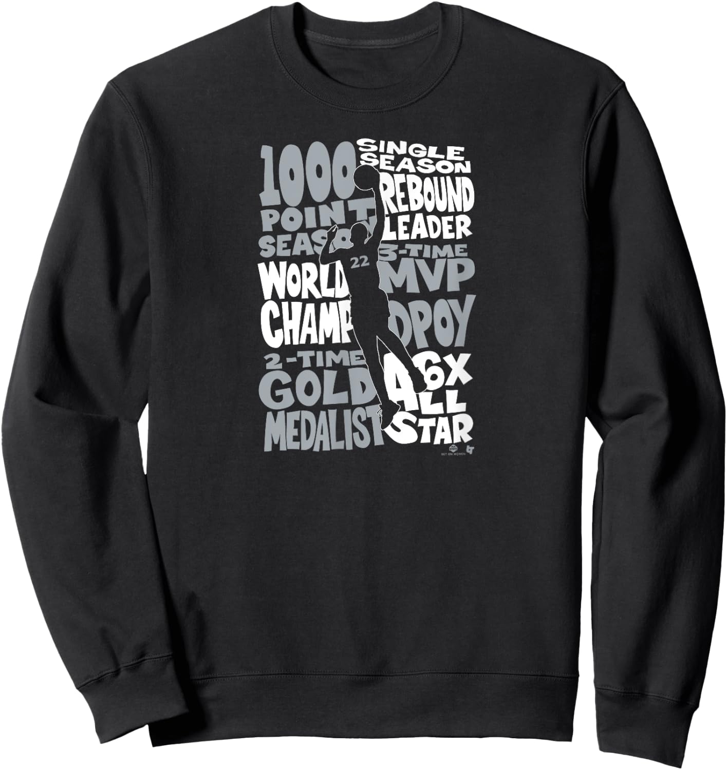 A'ja Wilson - MVP Things - Las Vegas Basketball Sweatshirt - Sweatshirt | Black
