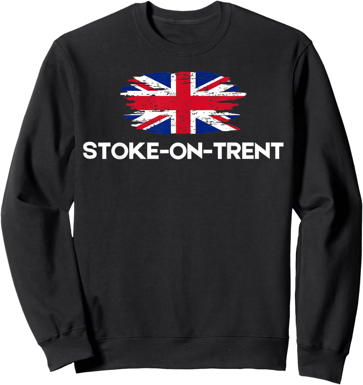 Stoke-on-Trent UK City Women Men United Kingdom Town England Sweatshirt - Sweatshirt | Black
