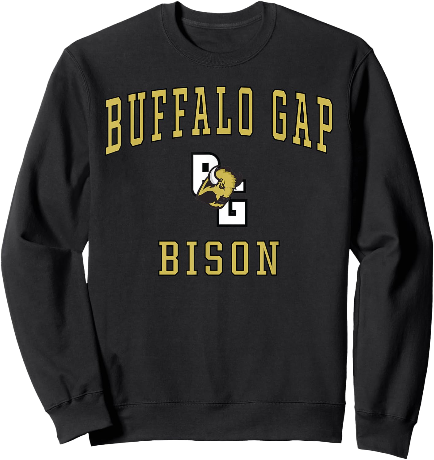 Buffalo Gap High School Bison Sweatshirt - Sweatshirt | Black