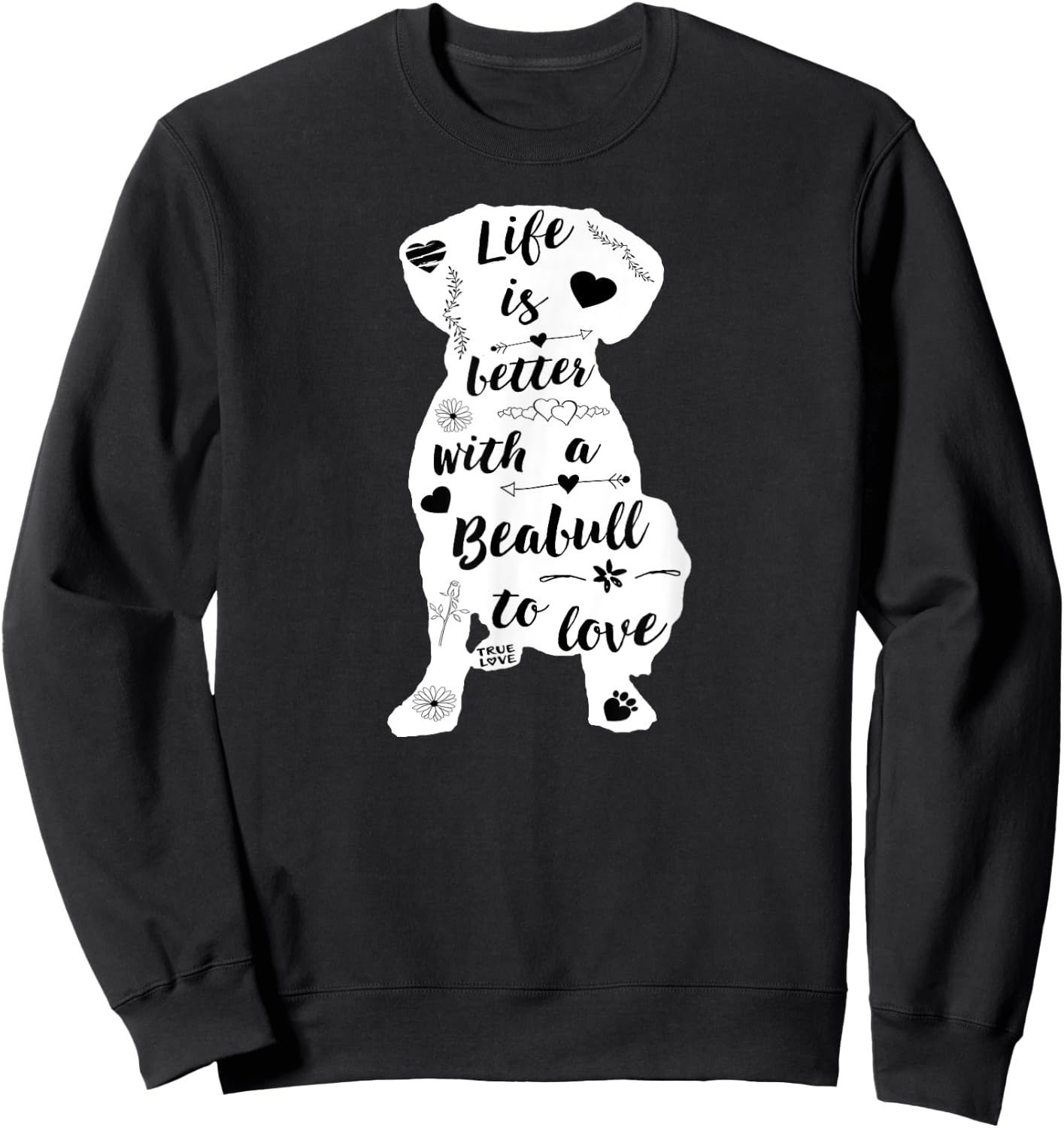 Beabull Shirt Design for Beabull Dog Lovers Sweatshirt - Sweatshirt | Black