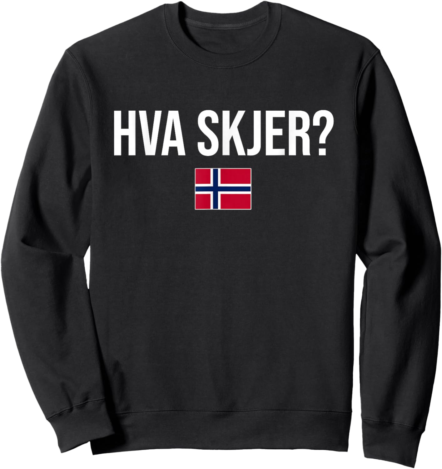 What's Up in Norwegian Norway Sweatshirt - Sweatshirt | Black