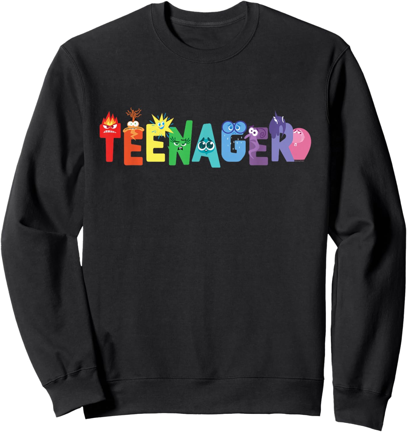 Disney and Pixar's Inside Out 2 Emotions Teenager Sweatshirt - Sweatshirt | Black
