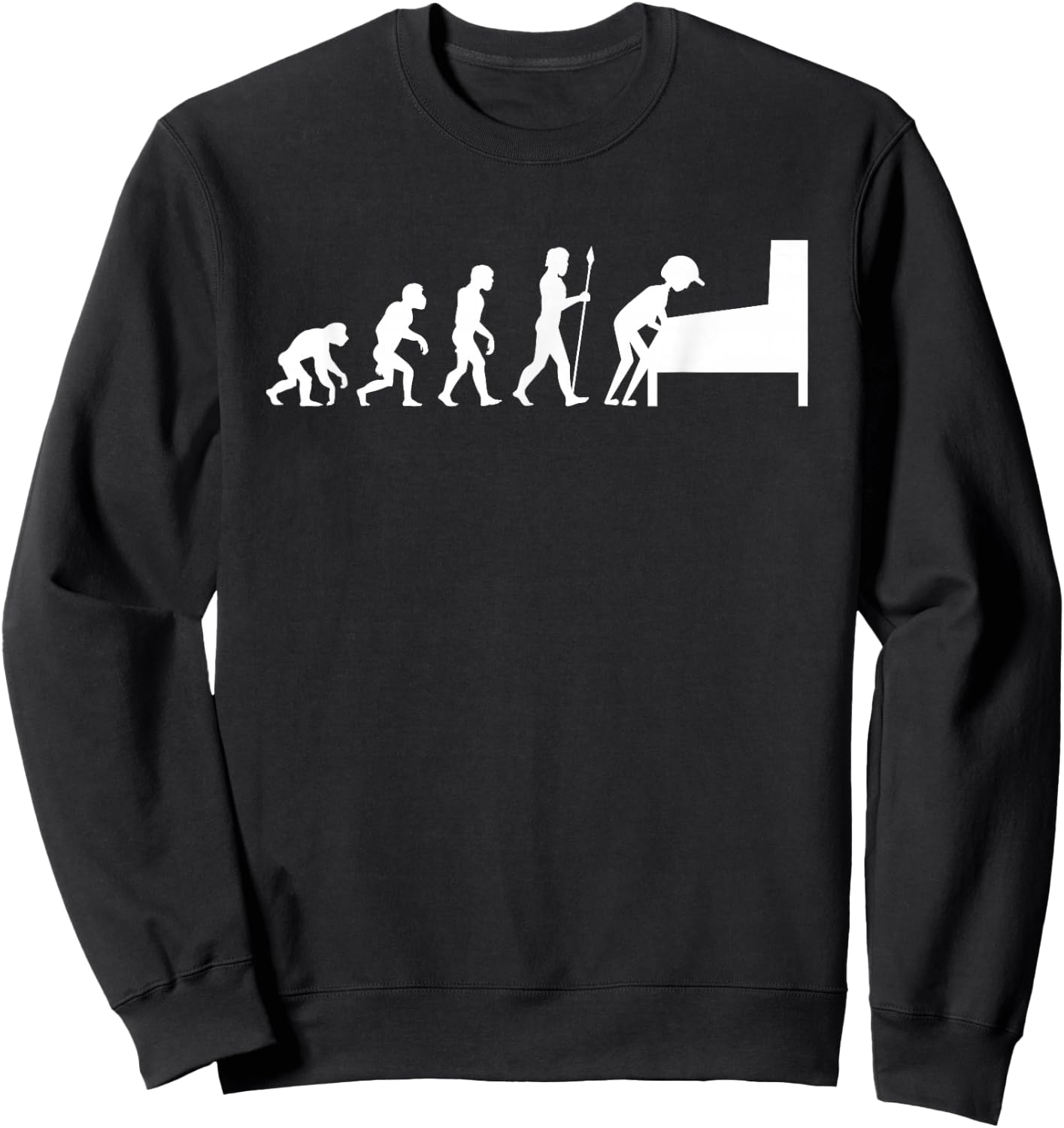 Pinball Evolution Funny Arcade Game Machine Lover Gift Sweatshirt - Sweatshirt | Black
