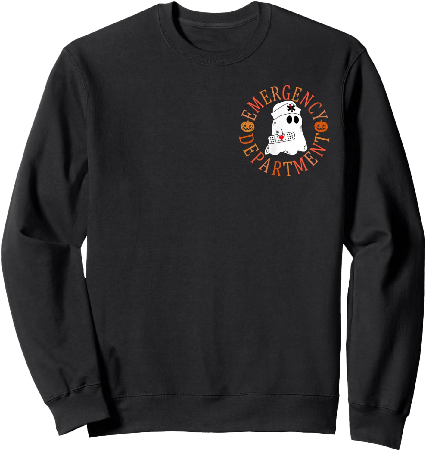 Emergency Department Halloween Emergency Room Nursing Nurse Sweatshirt - Sweatshirt | Black