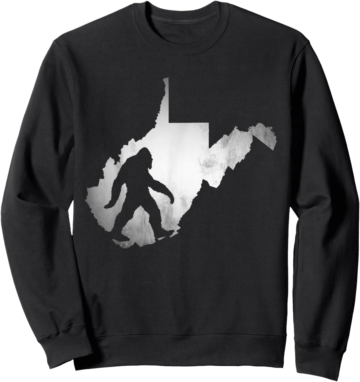 West Virginia Bigfoot Clothing Co. Men's Black Bigfoot Hiking Sweatshirt - Sweatshirt | Black