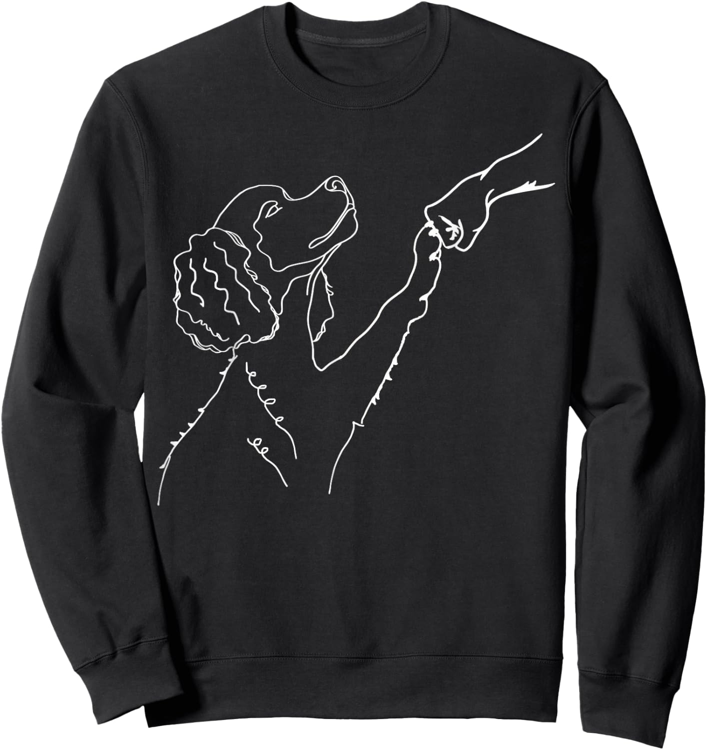 Poodle Doodle Fist Bump, Dog Fist Bump, Poodle Doodle Sweatshirt - Sweatshirt | Black