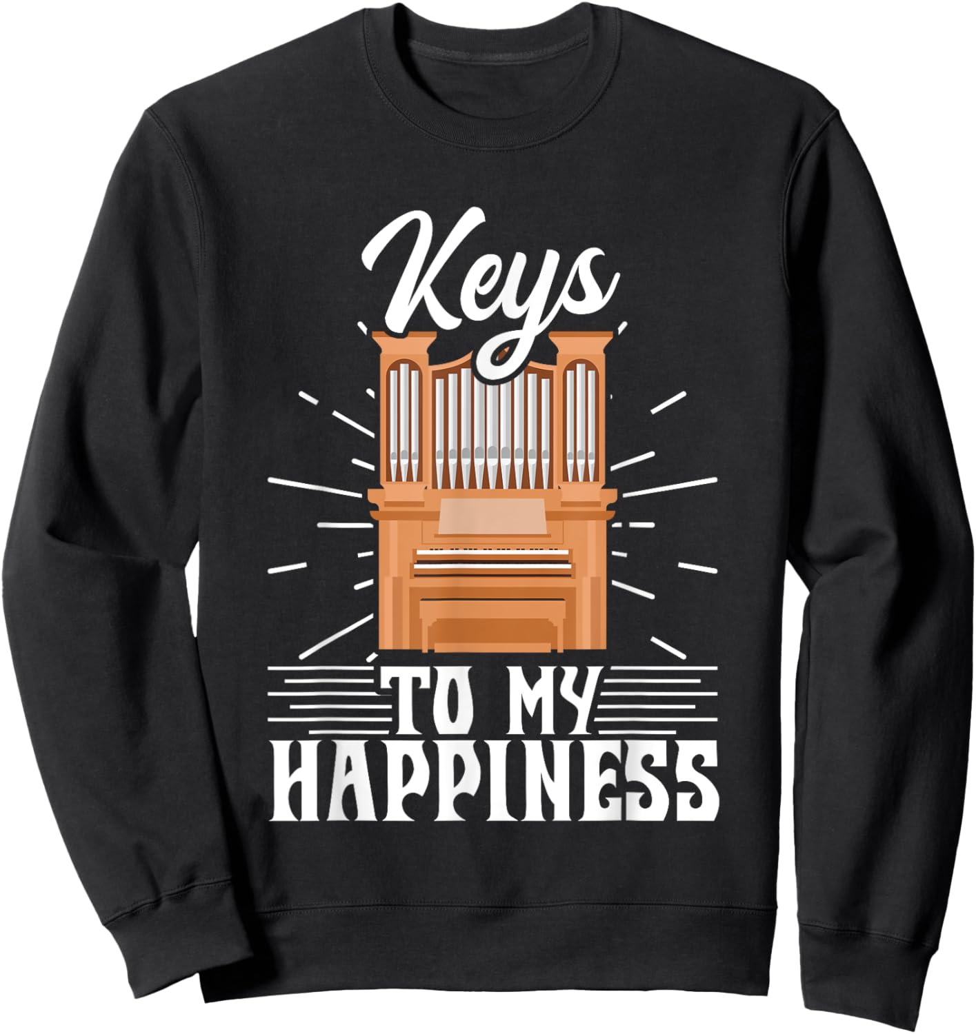 Church Organ Player Church Musician Church Organist Sweatshirt - Sweatshirt | Black