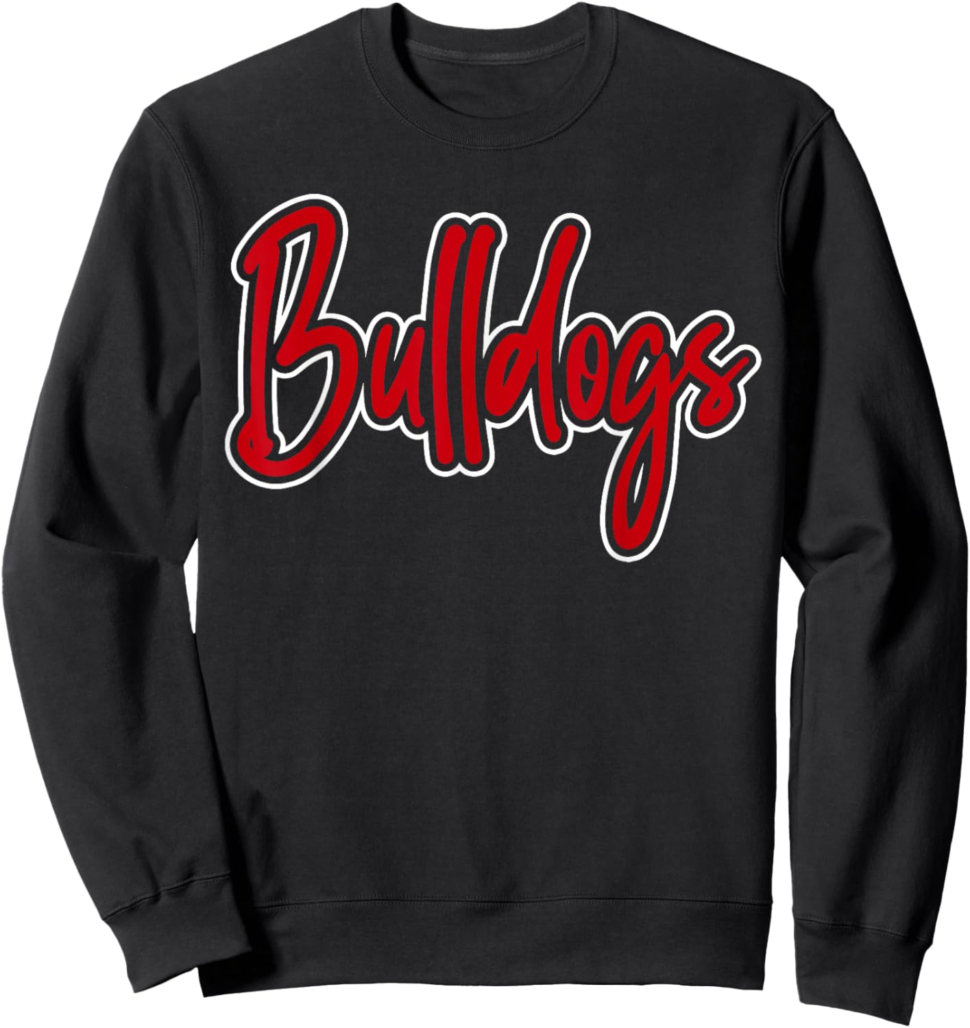 Go Dawgs Funny Bulldogs Sweatshirt - Sweatshirt | Black