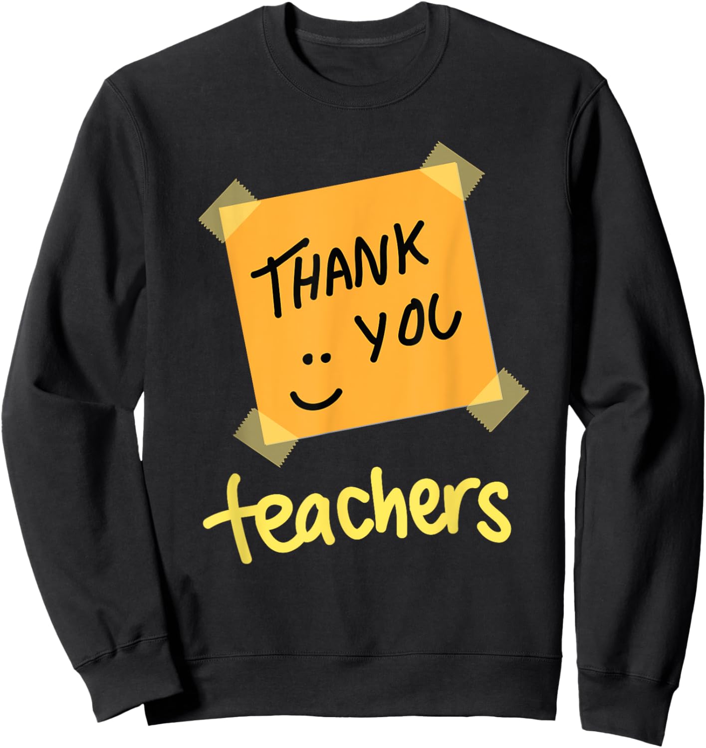 Thank you teacher Appreciation graduation Sweatshirt - Sweatshirt | Black
