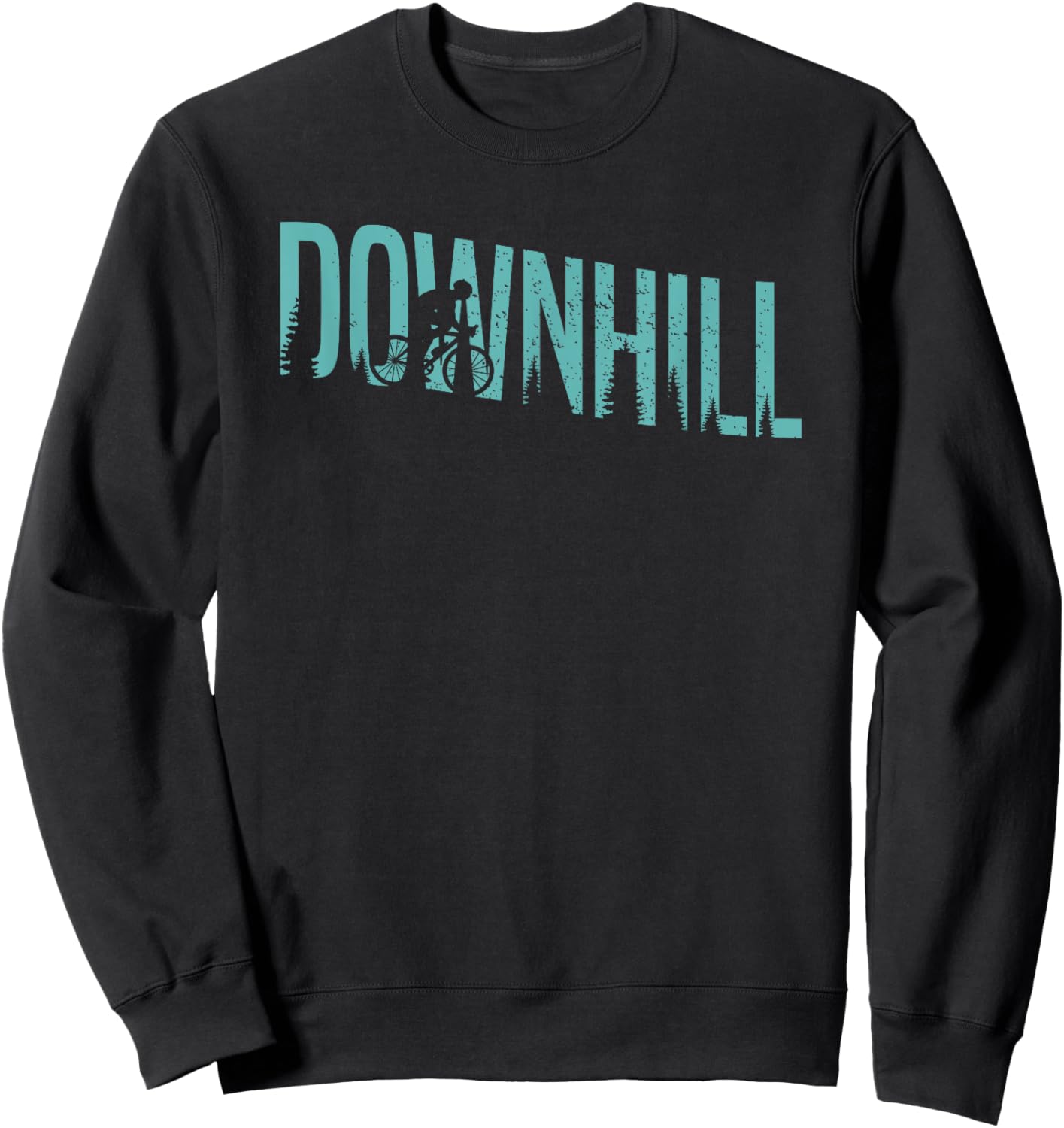 Down Hill Mountain Bike MTB Biking Bike Riding Cycling Biker Sweatshirt - Sweatshirt | Black