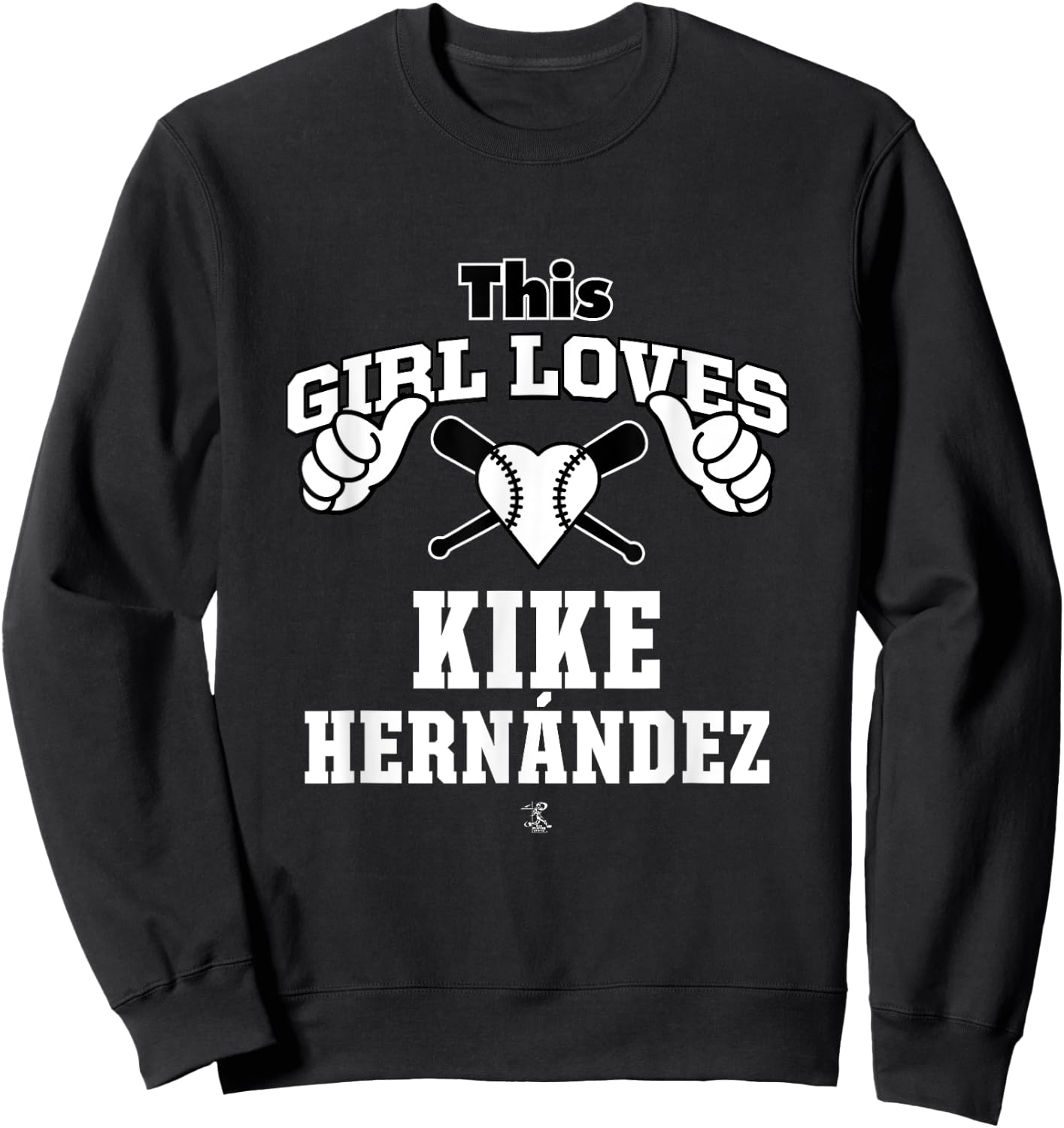 Kike Hernandez This Girl Loves Gameday Sweatshirt - Sweatshirt | Black