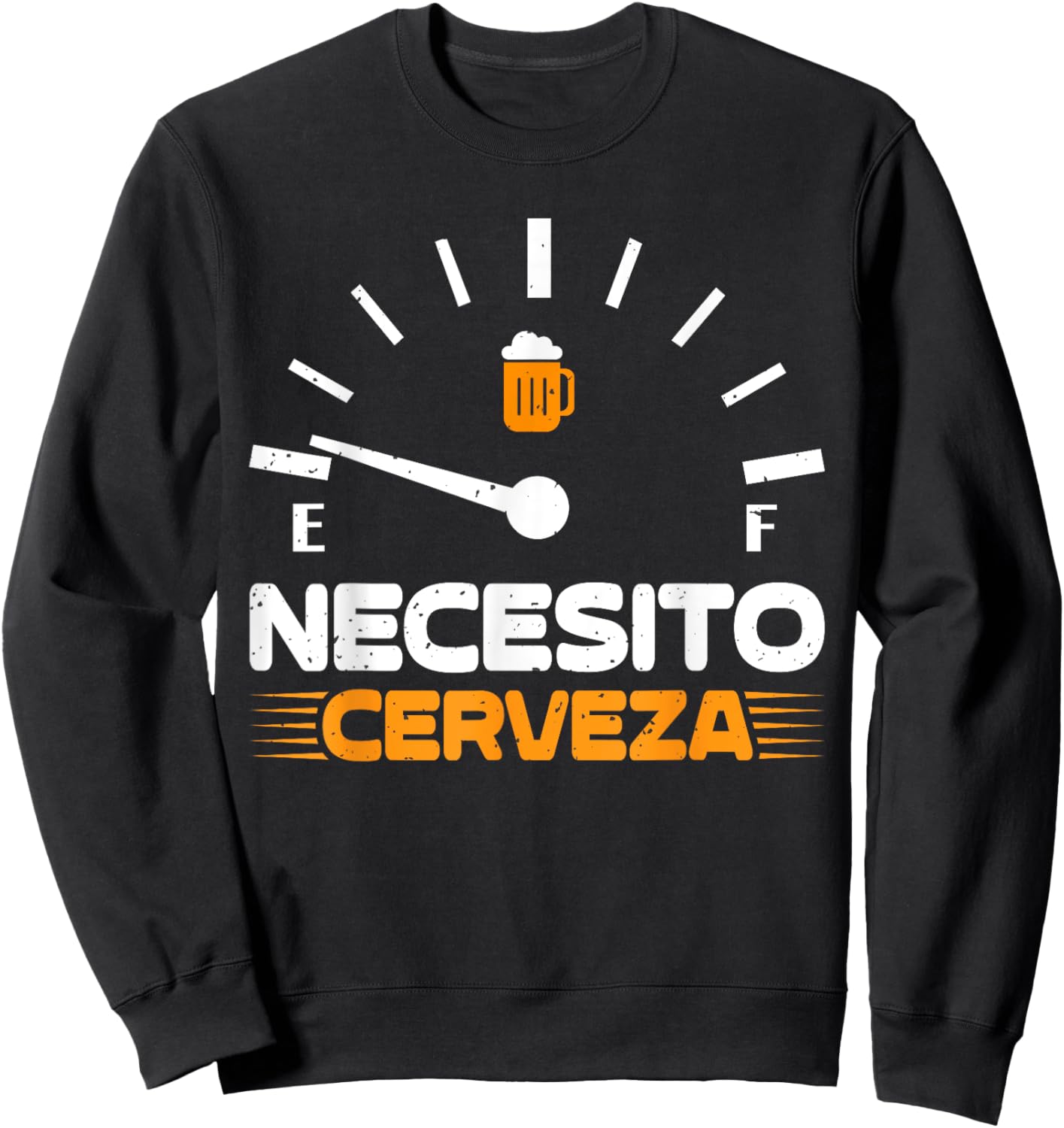 Beer Mexican Party men Necesito Cerveza Cinco De Mayo Beer Sweatshirt - Sweatshirt | Black