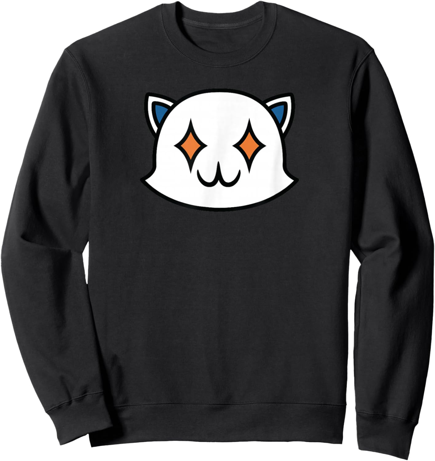Fortnite Ghost Meowscles Cute Center Icon Sweatshirt - Sweatshirt | Black