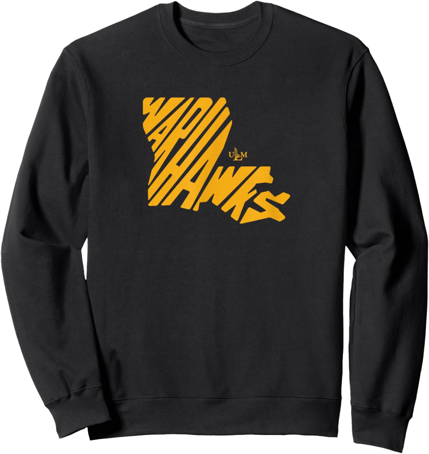 University of Louisiana Monroe Wave Sweatshirt - Sweatshirt | Black