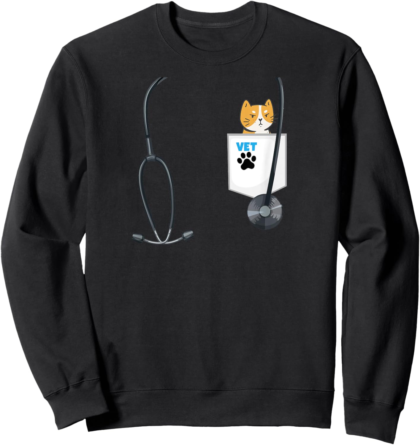 Veterinarian Costume for Boys Career Day Outfit For Girls Sweatshirt - Sweatshirt | Black