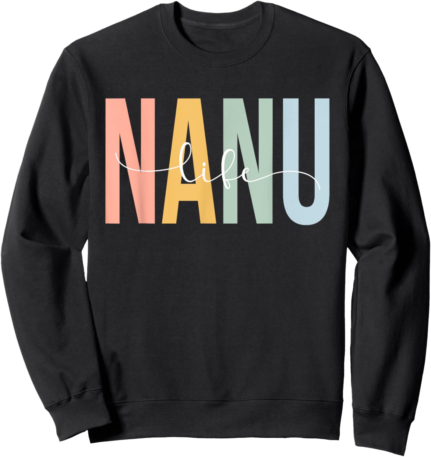 Nanu Life Nanu Grandma Nanu Grandmother Sweatshirt - Sweatshirt | Black