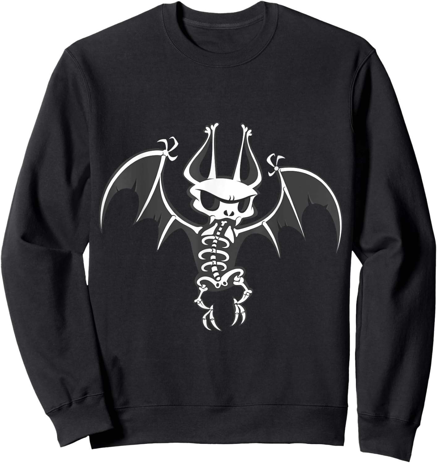 VampireFreaks Skeleton Bat - Batty Bones Sweatshirt - Sweatshirt | Black