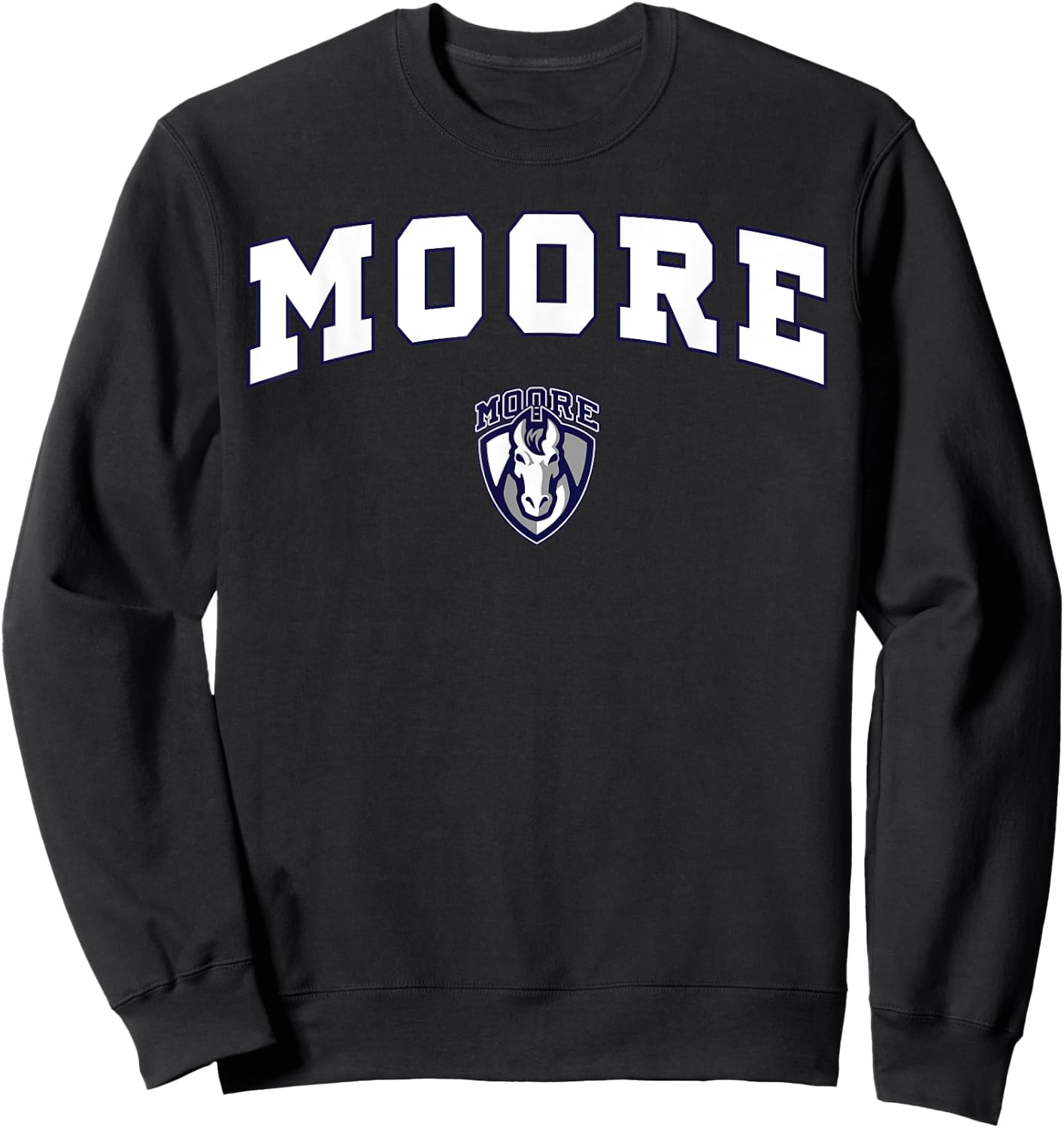 Moore School Mustangs Sweatshirt - Sweatshirt | Black