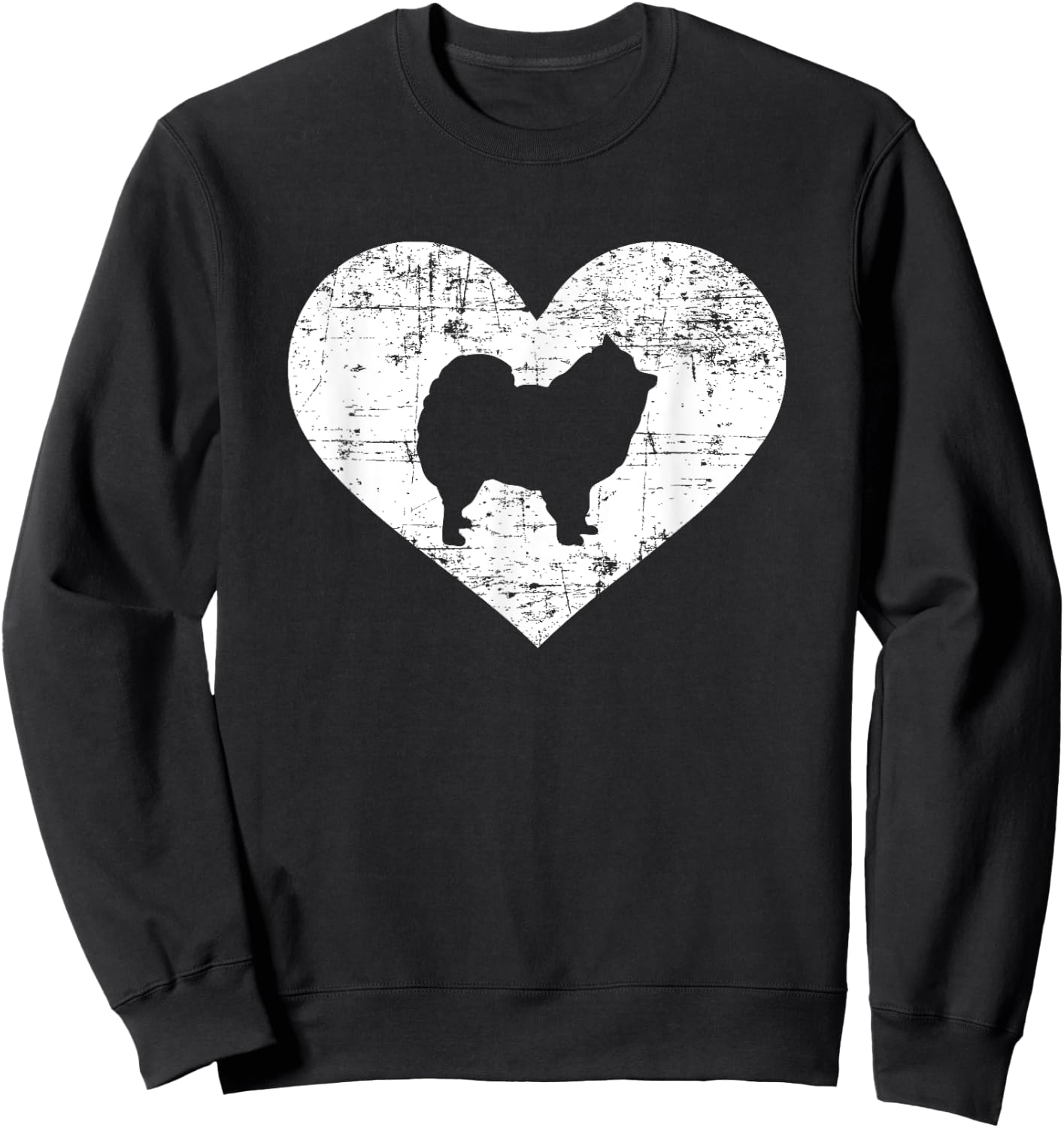 Pomeranian heart Sweatshirt - Sweatshirt | Black