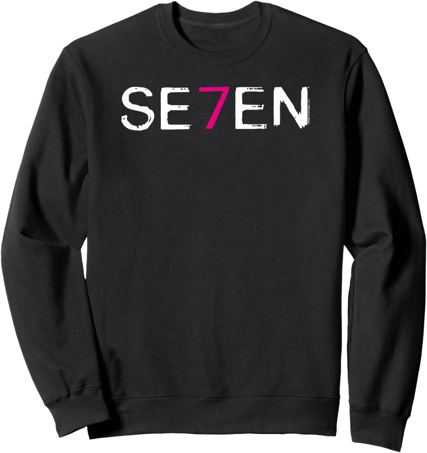 WB100 Se7en Classic Horror Movie Logo Sweatshirt - Sweatshirt | Black