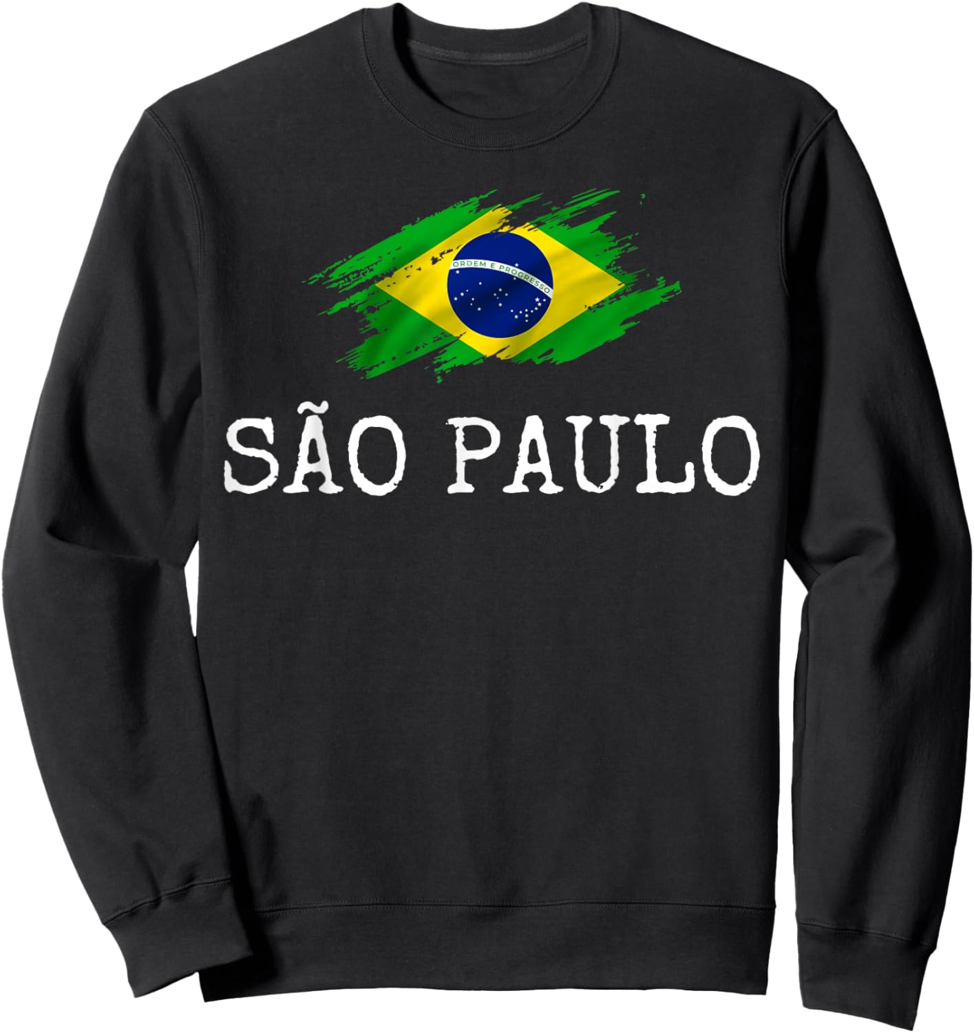 Sao Paulo Brazil Country City Brazilian Fun Women Men Pun Sweatshirt - Sweatshirt | Black