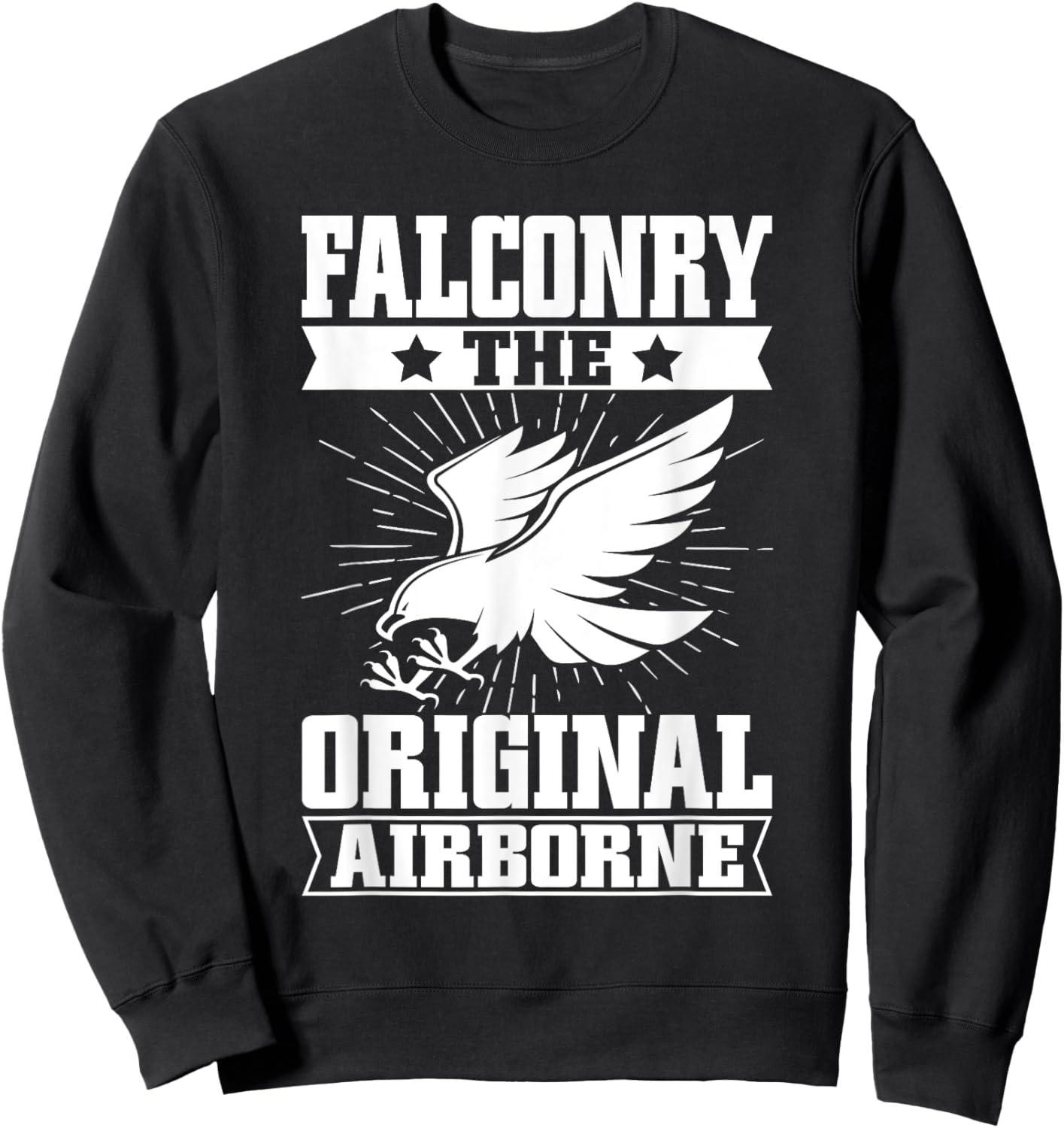 Falconry The Original Airborne Falconry Sweatshirt - Sweatshirt | Black