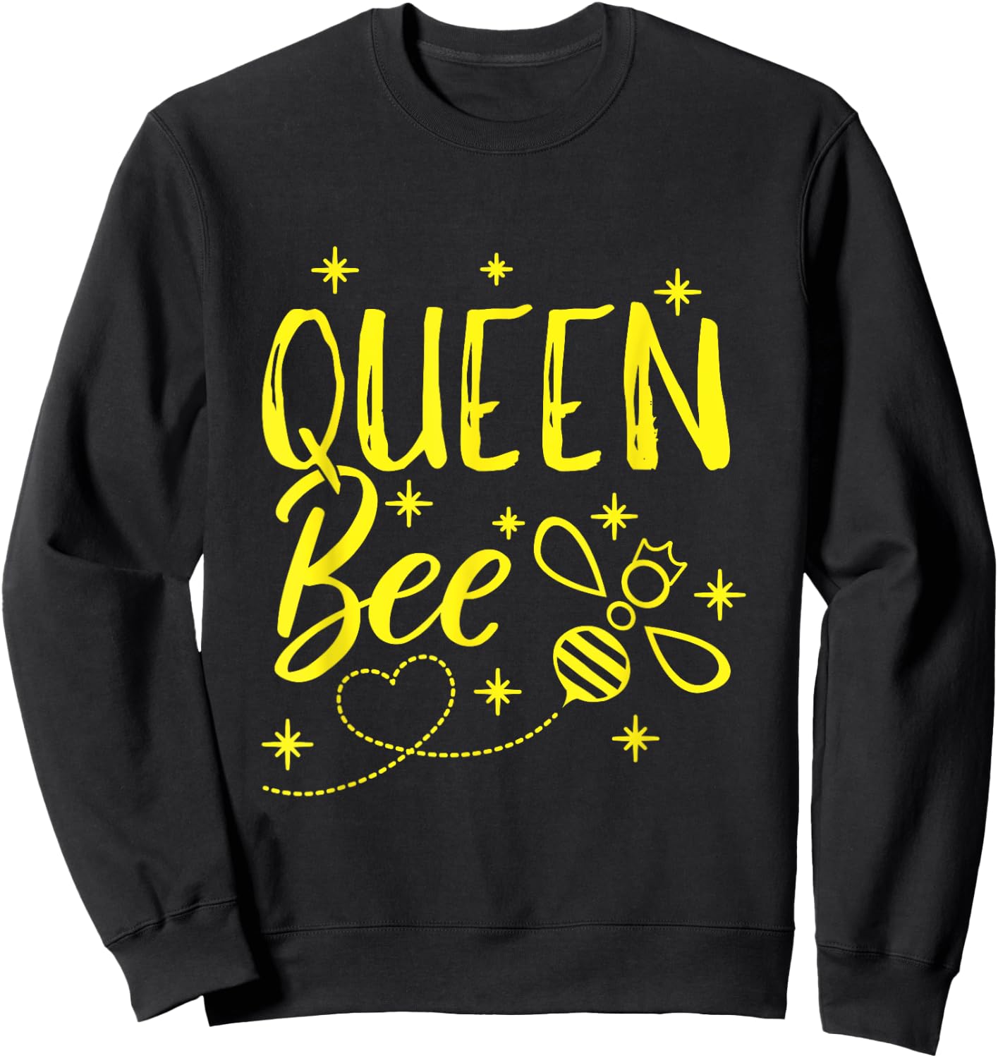 Cute Beekeeper Queen Bee Crown Bee Queen Sweatshirt - Sweatshirt | Black