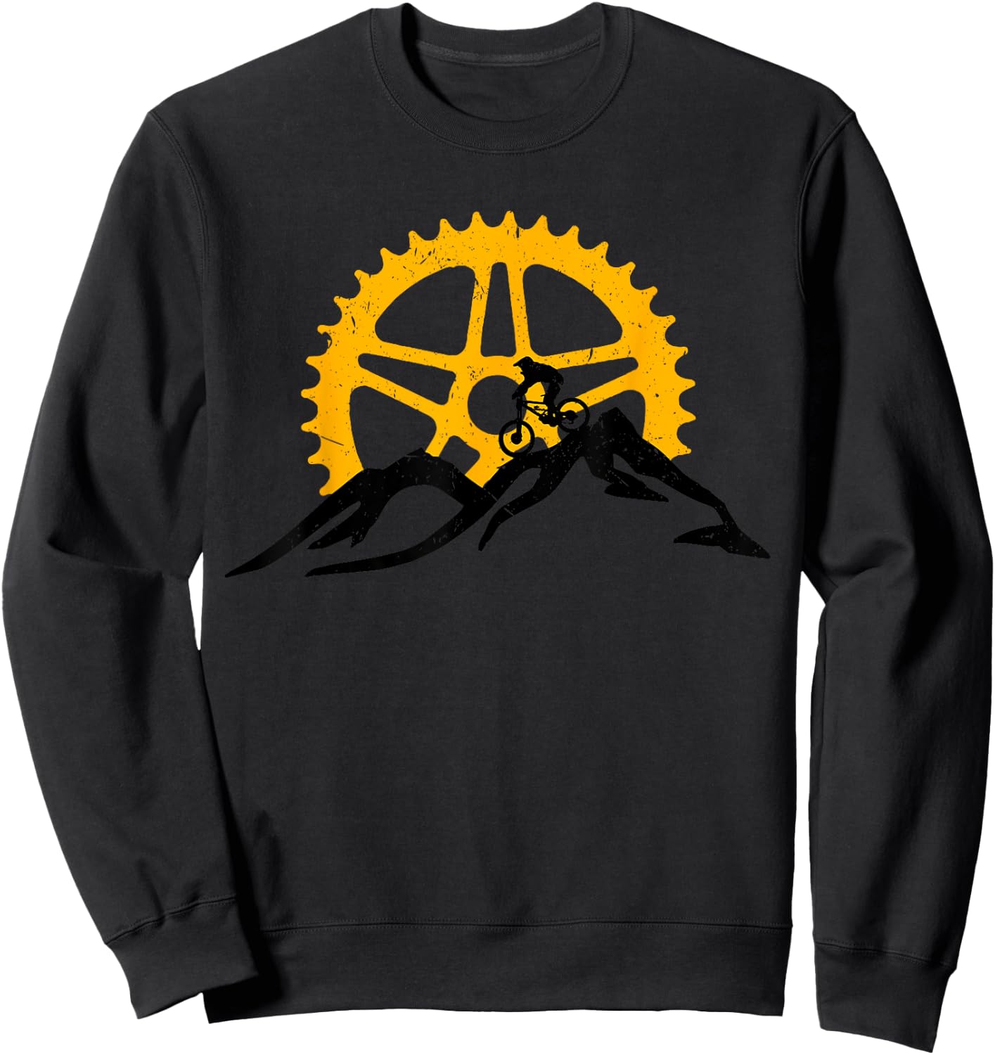 Mountain Bike - MTB Downhill Biking Shirt Gift Sweatshirt - Sweatshirt | Black