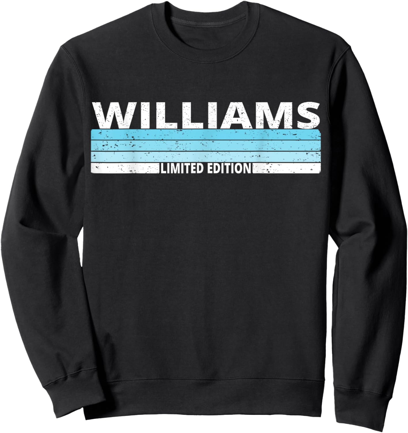 Williams Surname Birthday Family Reunion 80s 90s Blue Sunset Sweatshirt - Sweatshirt | Black
