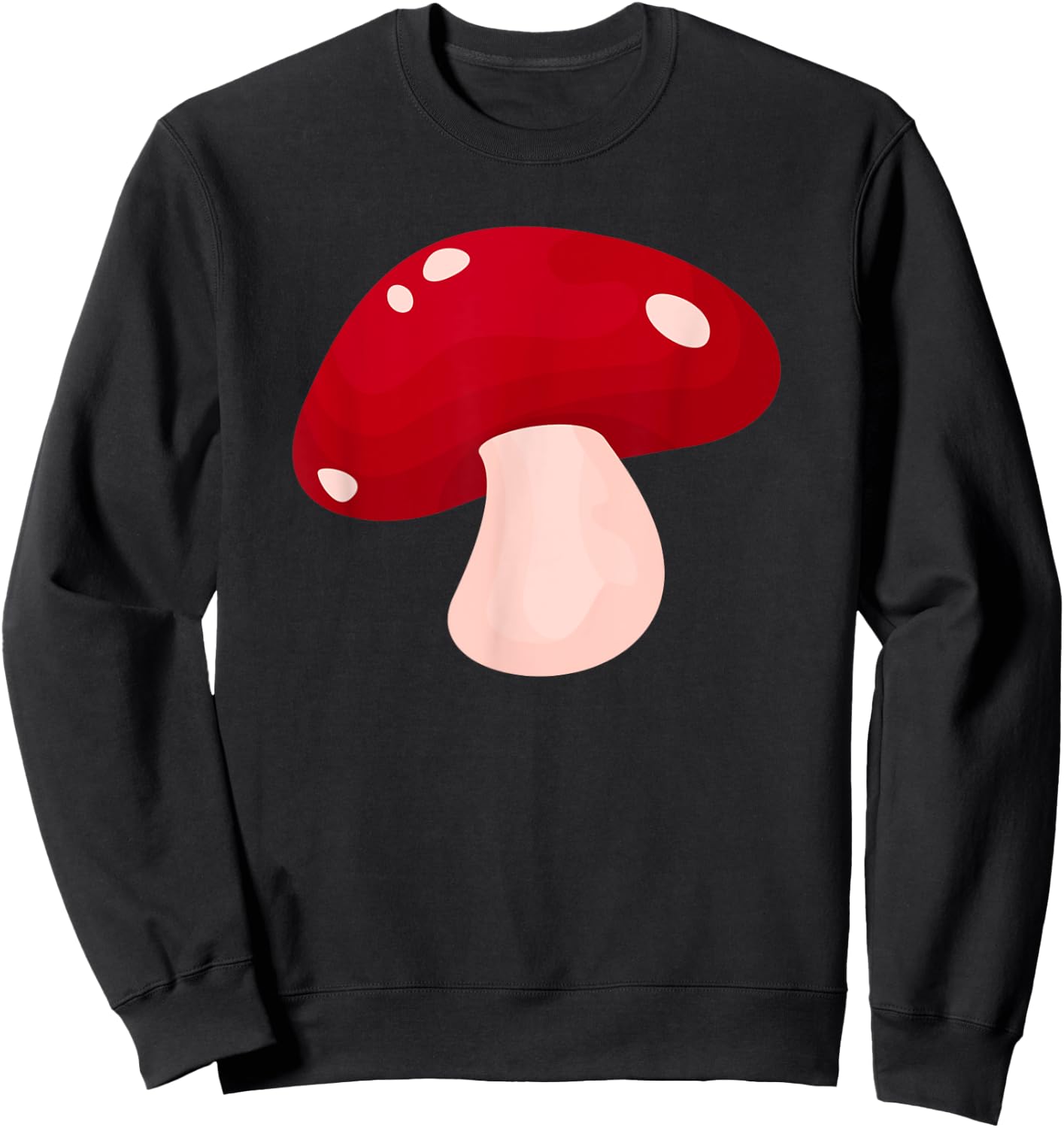 Mycology Fungi Foraging Mushroom Whisperer Red Shroom Sweatshirt - Sweatshirt | Black