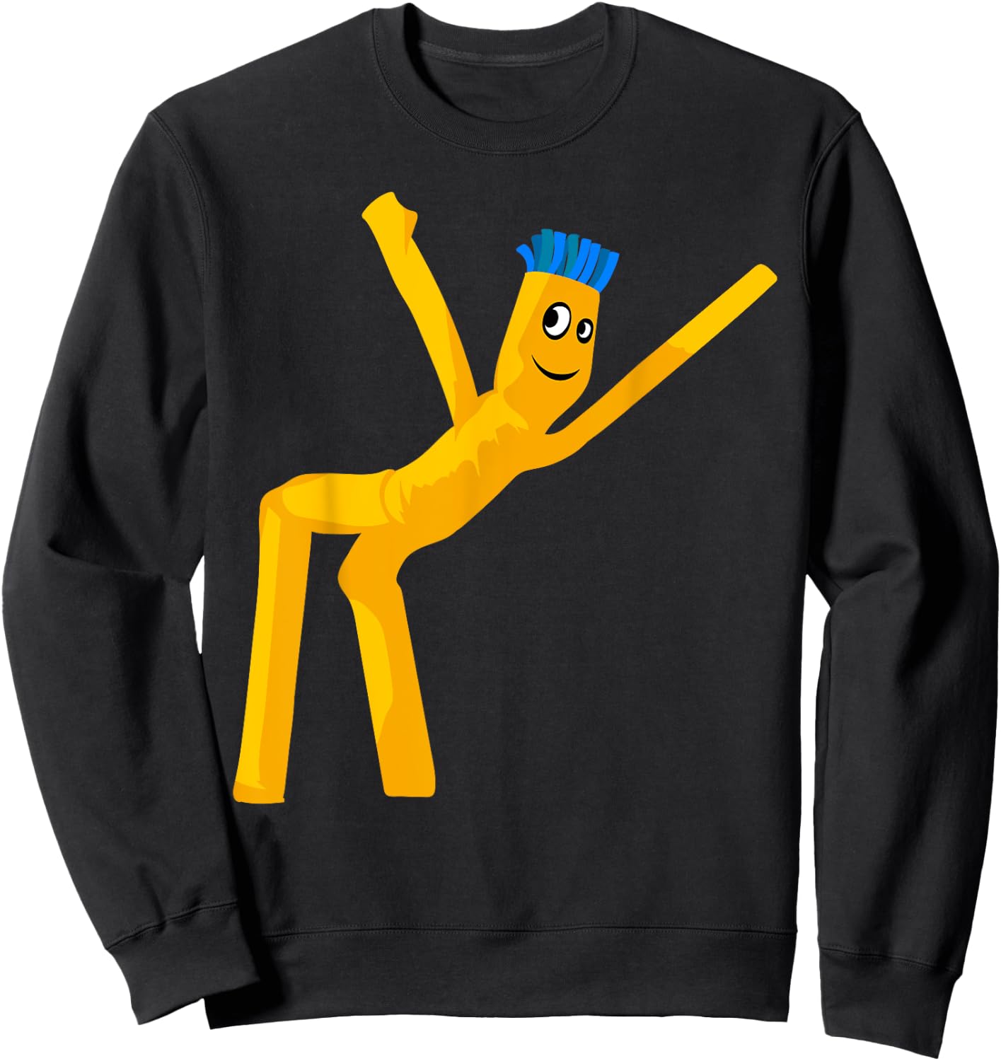 Wacky Wavy Inflatable Tubeman Dancer Clothing Sweatshirt - Sweatshirt | Black