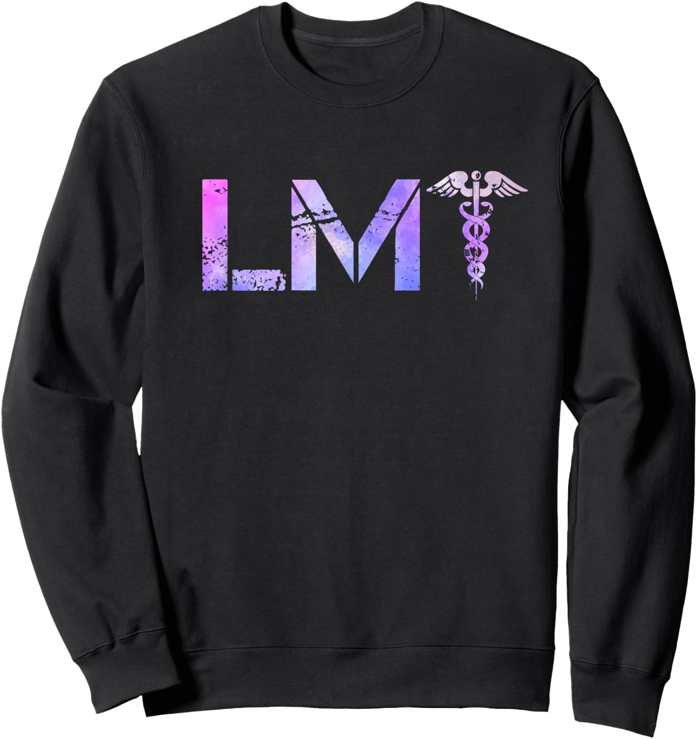 Stylish LMT Gift, Licensed Massage Therapist Sweatshirt - Sweatshirt | Black