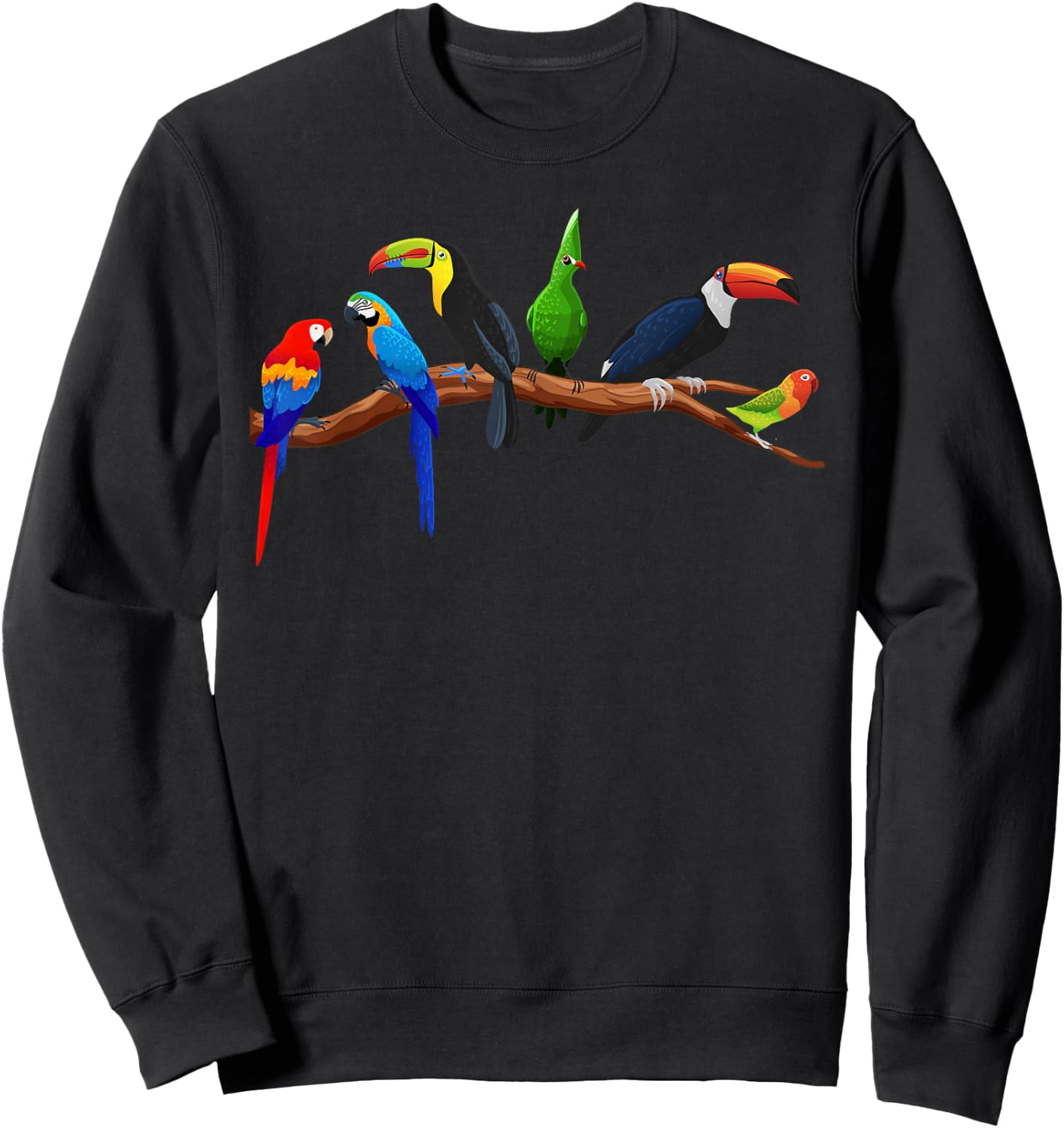 Cool Birds Art For Nerds Men Women Kids Bird Watcher Birding Sweatshirt - Sweatshirt | Black