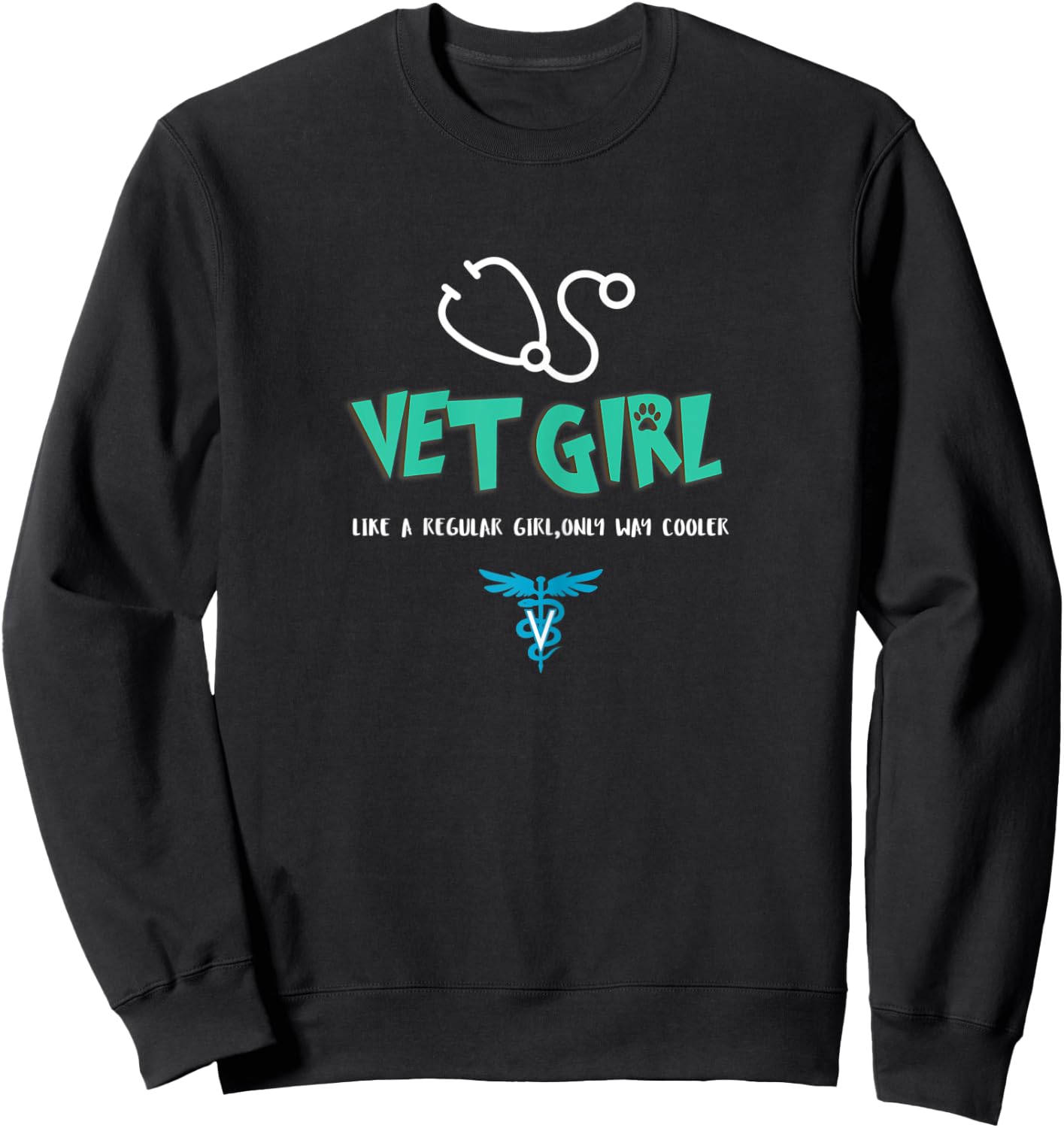 Vet Girl Veterinarian Vet Tech Student Christmas Gift Sweatshirt - Sweatshirt | Black