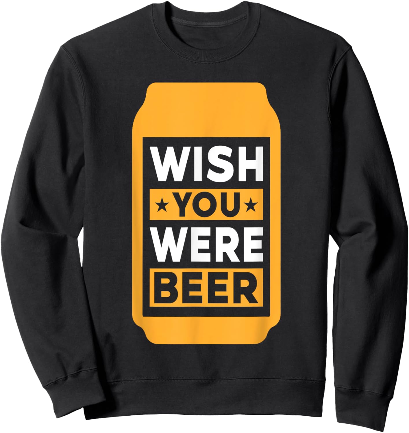 Wish You Were Beer Vintage Craft Beer Home Brewing Brewery Sweatshirt - Sweatshirt | Black