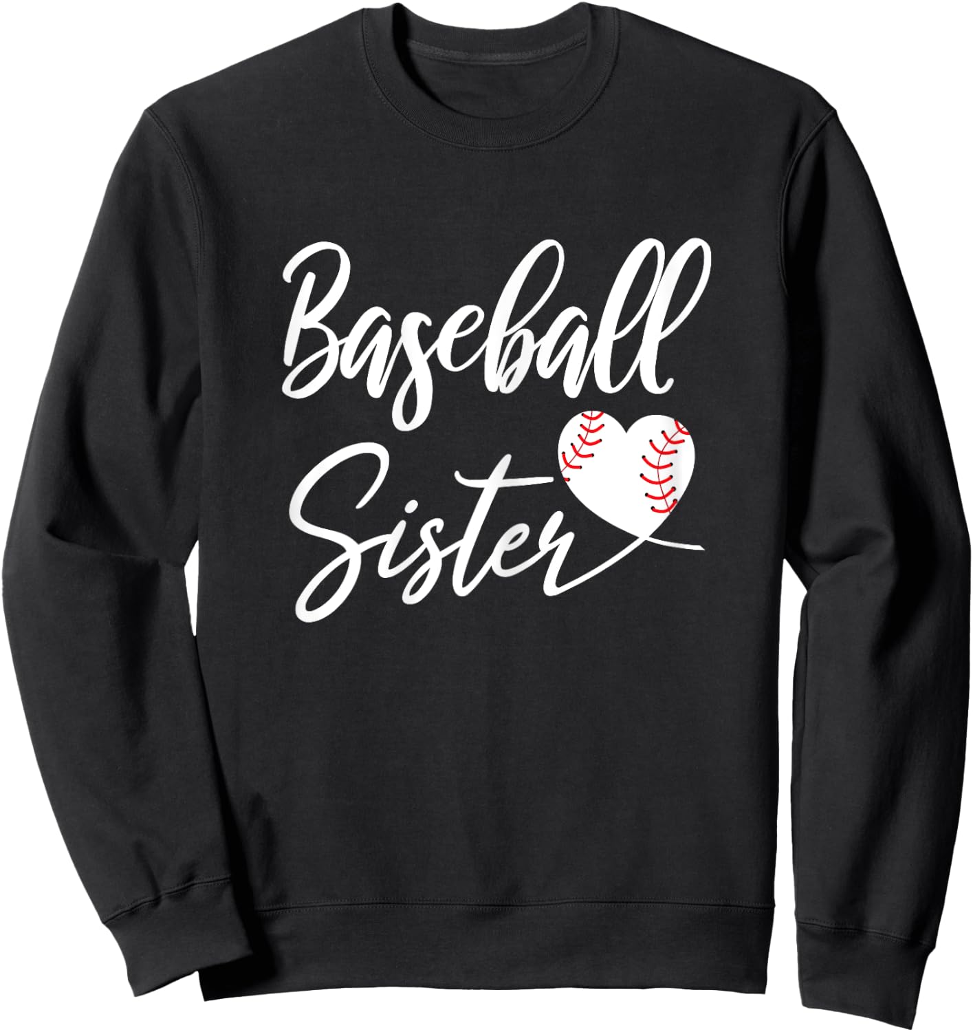 Baseball Sister Sweatshirt - Sweatshirt | Black