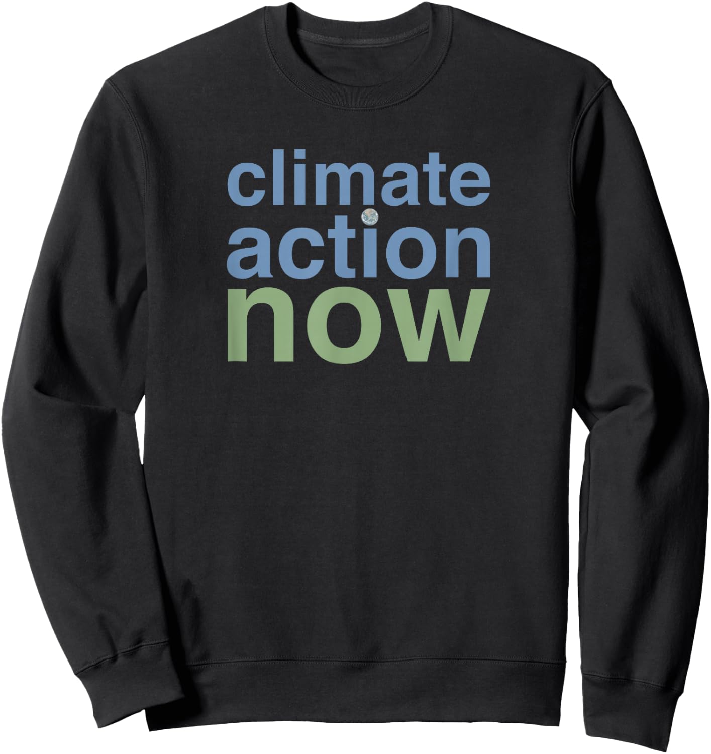 RainFish Graphics 'Climate Action Now' - , Black, Small Sweatshirt - Sweatshirt | Black