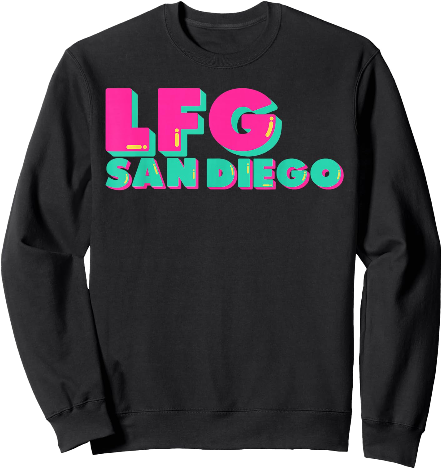 LFGSD Baseball fan San Diego Sports LFG SD Sweatshirt - Sweatshirt | Black