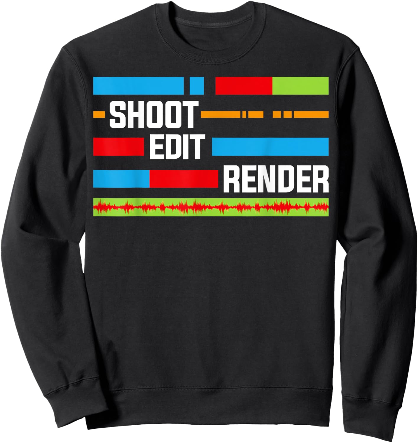 Funny Video Editing Videographer Filmmaker Sweatshirt - Sweatshirt | Black
